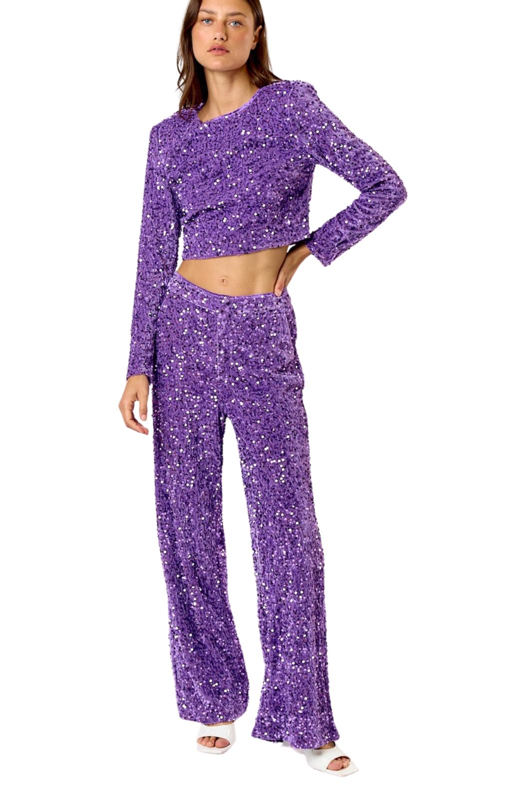 Velvet Sequin Pant Product Image