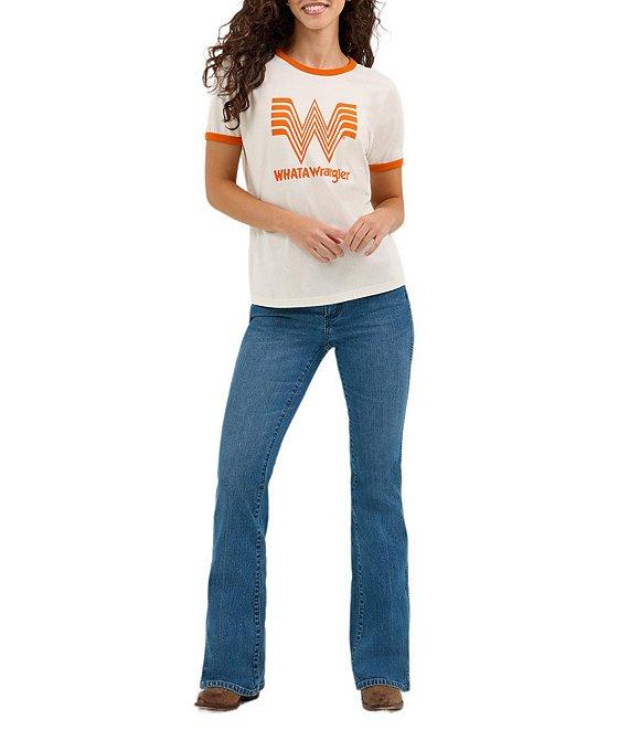 Wrangler x Whataburger Bailey High Rise Flare Jeans Product Image