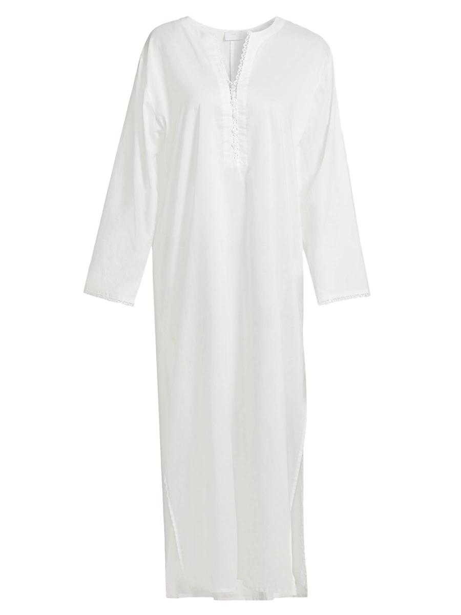 Womens Valentina Lace-Trimmed Kaftan Nightie Product Image