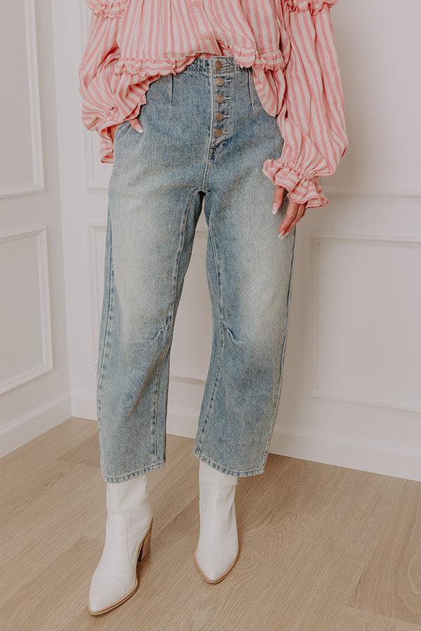 The Violet High Waist Barrel Jean Product Image