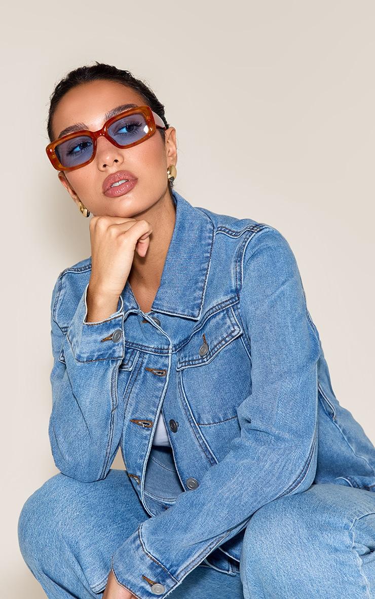 Honey Tortoiseshell Square Sunglasses Product Image