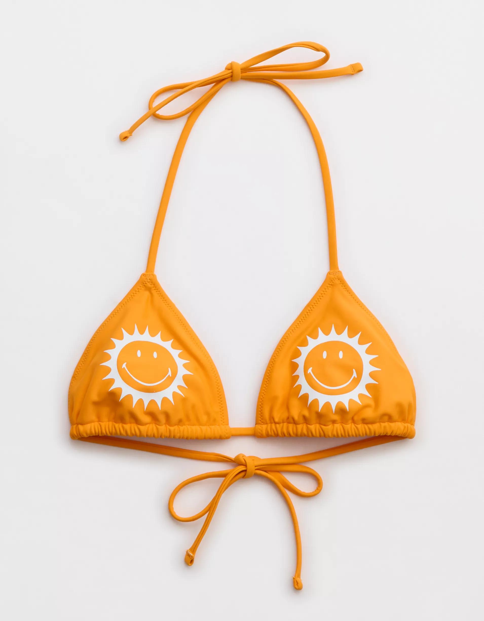 Aerie Smiley® String Triangle Bikini Top Product Image