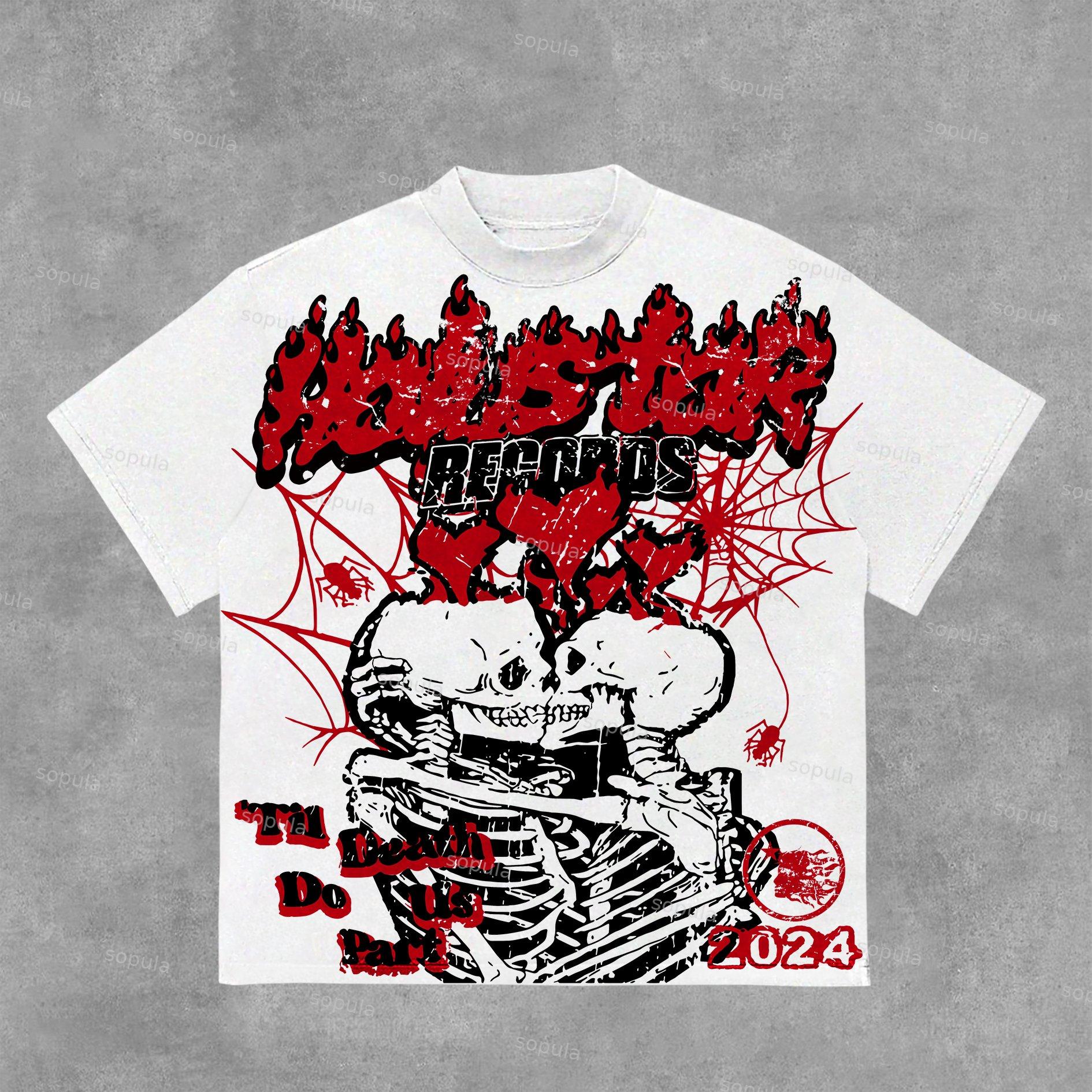 Sopula Studio Til Death Do Us Part Skull Graphic T-Shirt Product Image
