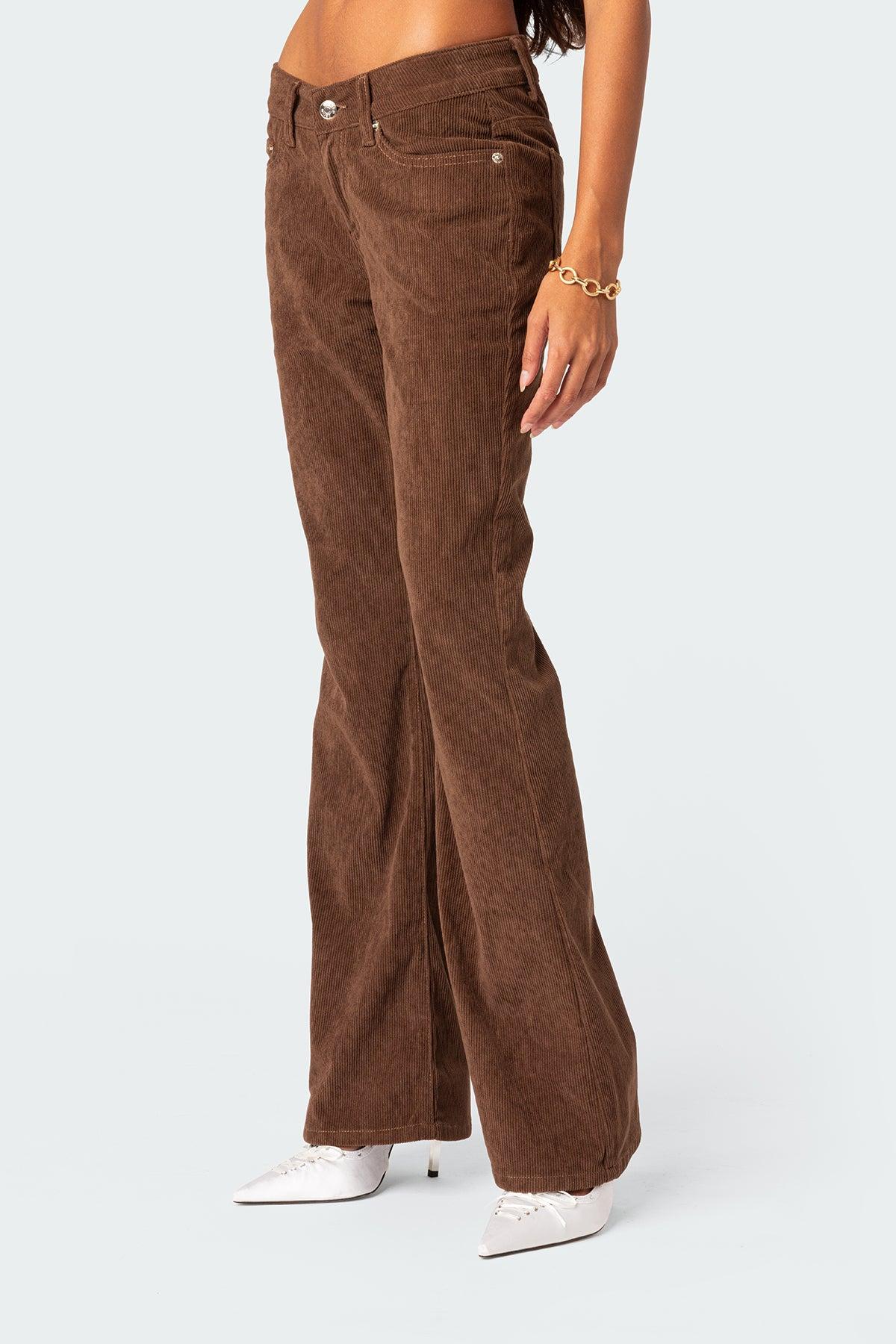 Corduroy Bootcut Flared Pants Product Image