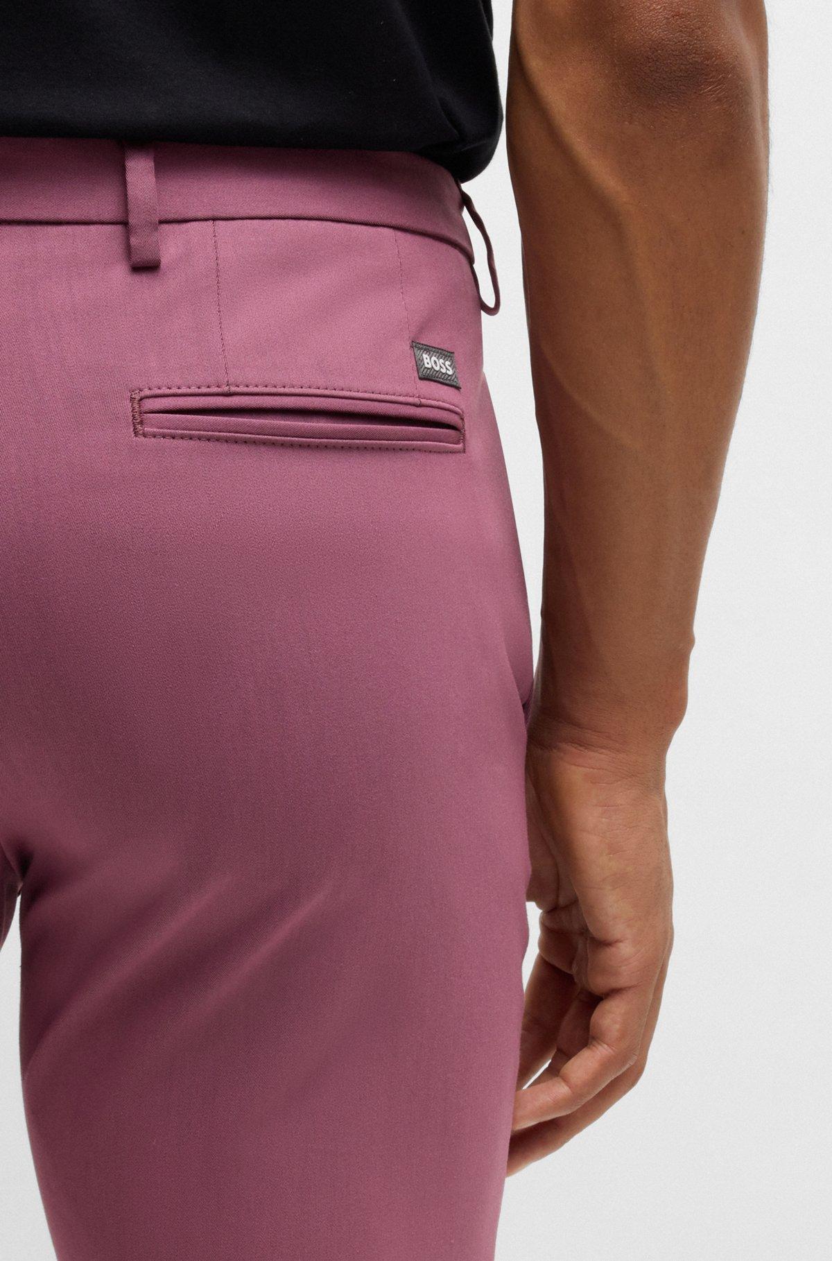 Slim-fit trousers in stretch cotton Product Image