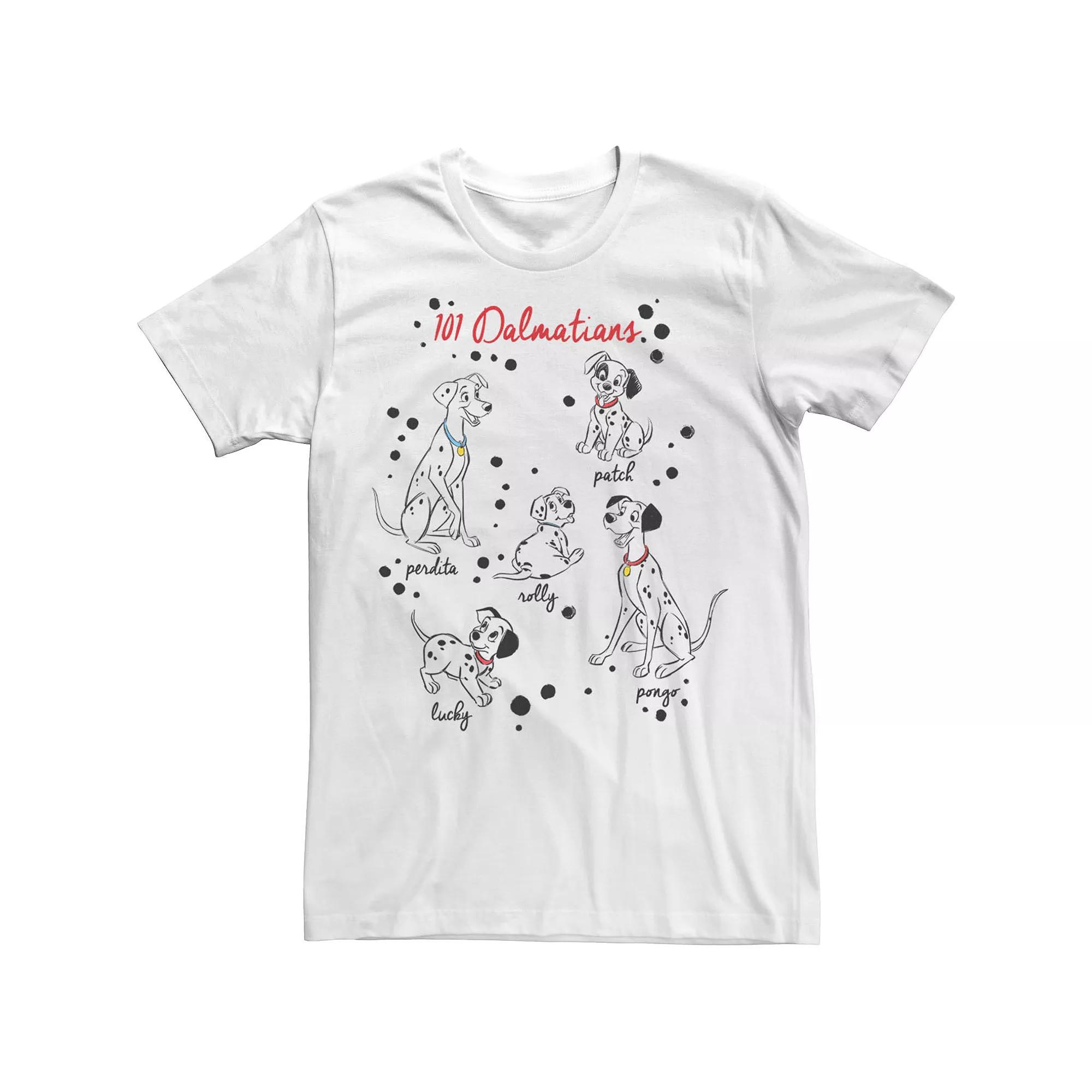 Disney's 101 Dalmatians Puppy Names Men's Tee,  Product Image