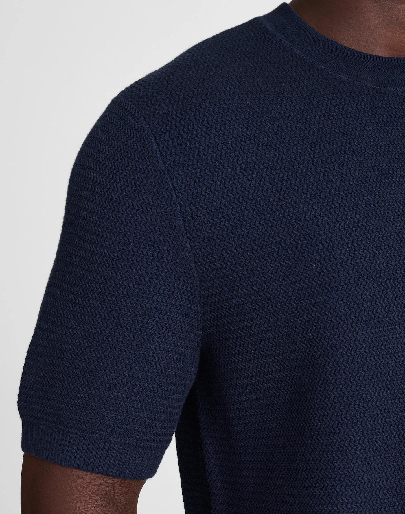 Zig-Zag Stitch Sweater Tee Product Image