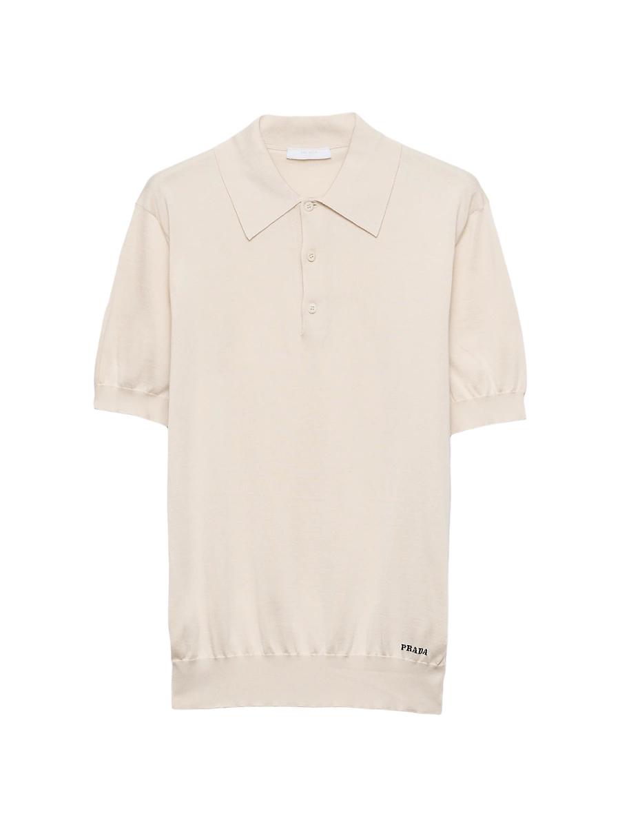 Mens Silk Polo Shirt Product Image