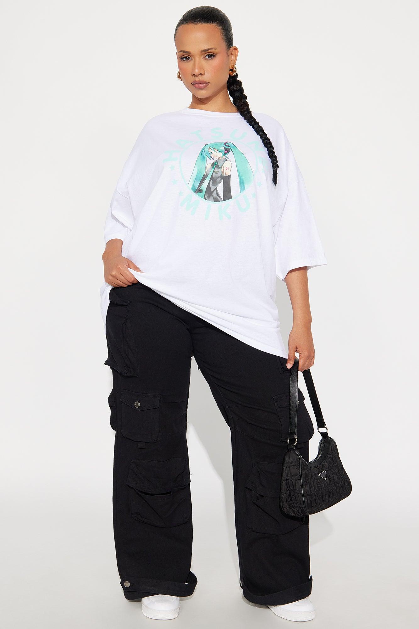 Hatsune Anime Tee - White Female Product Image