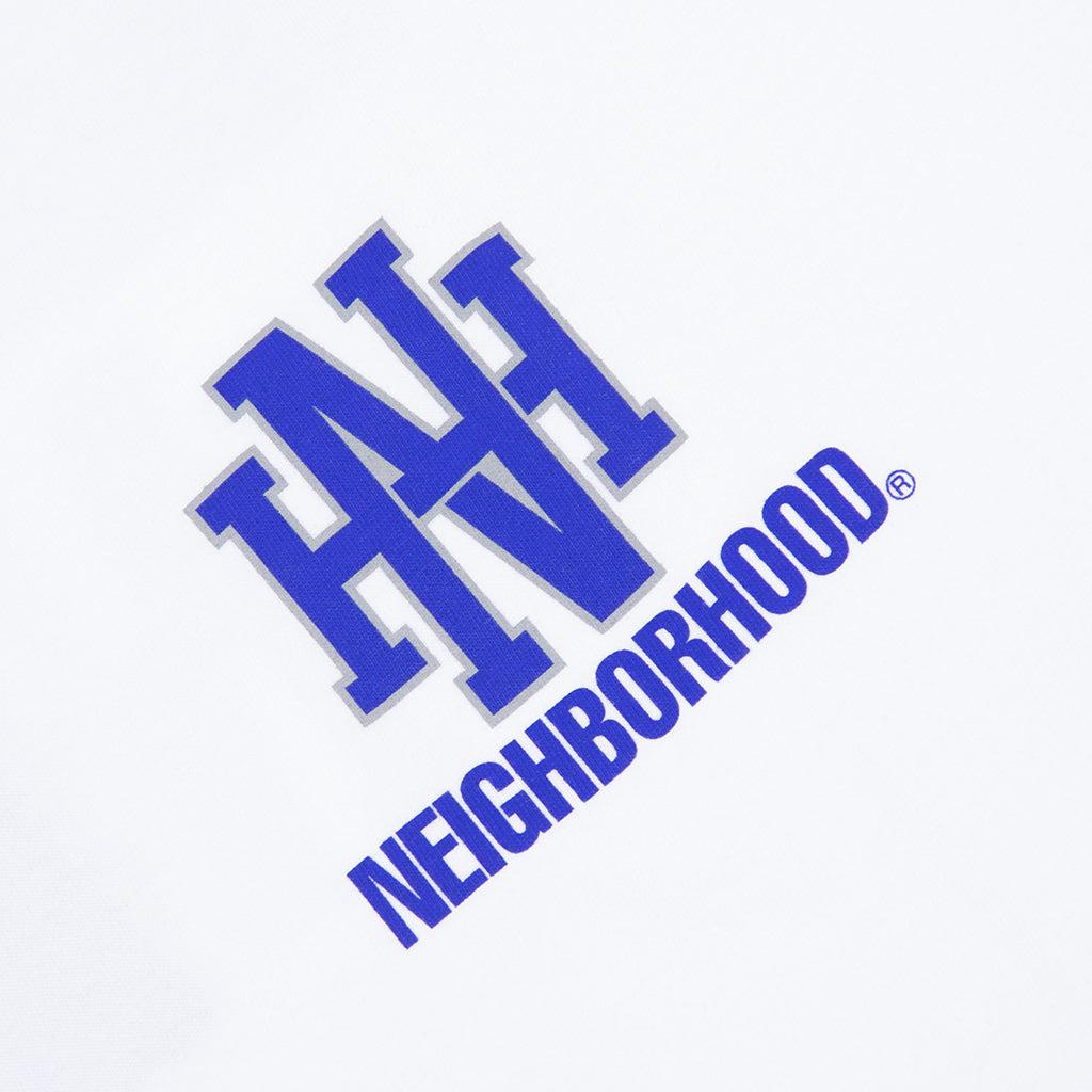 NH L/S Tee 8 - White/Blue Male Product Image