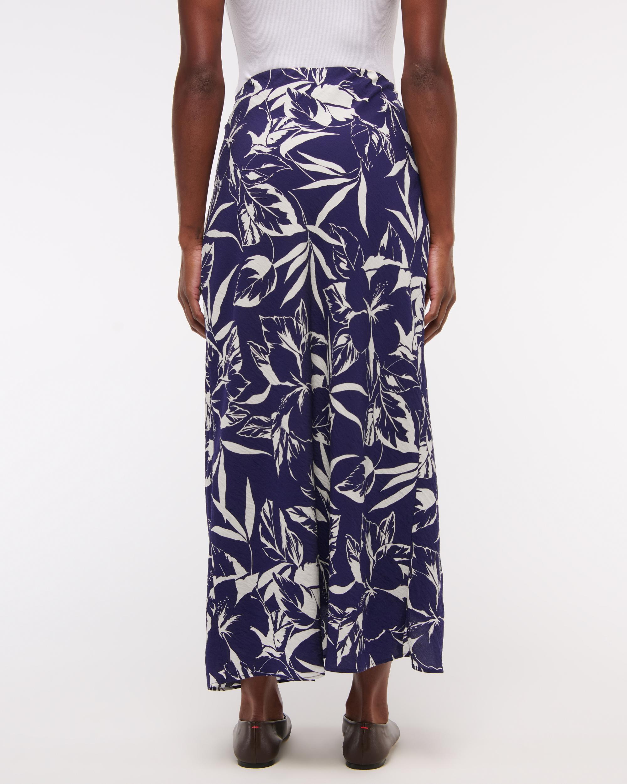 Mid Rise Sarong Maxi Skirt Product Image
