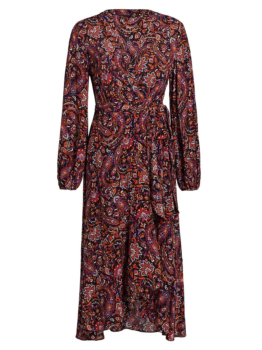Womens Dorothy Paisley Wrap Dress Product Image