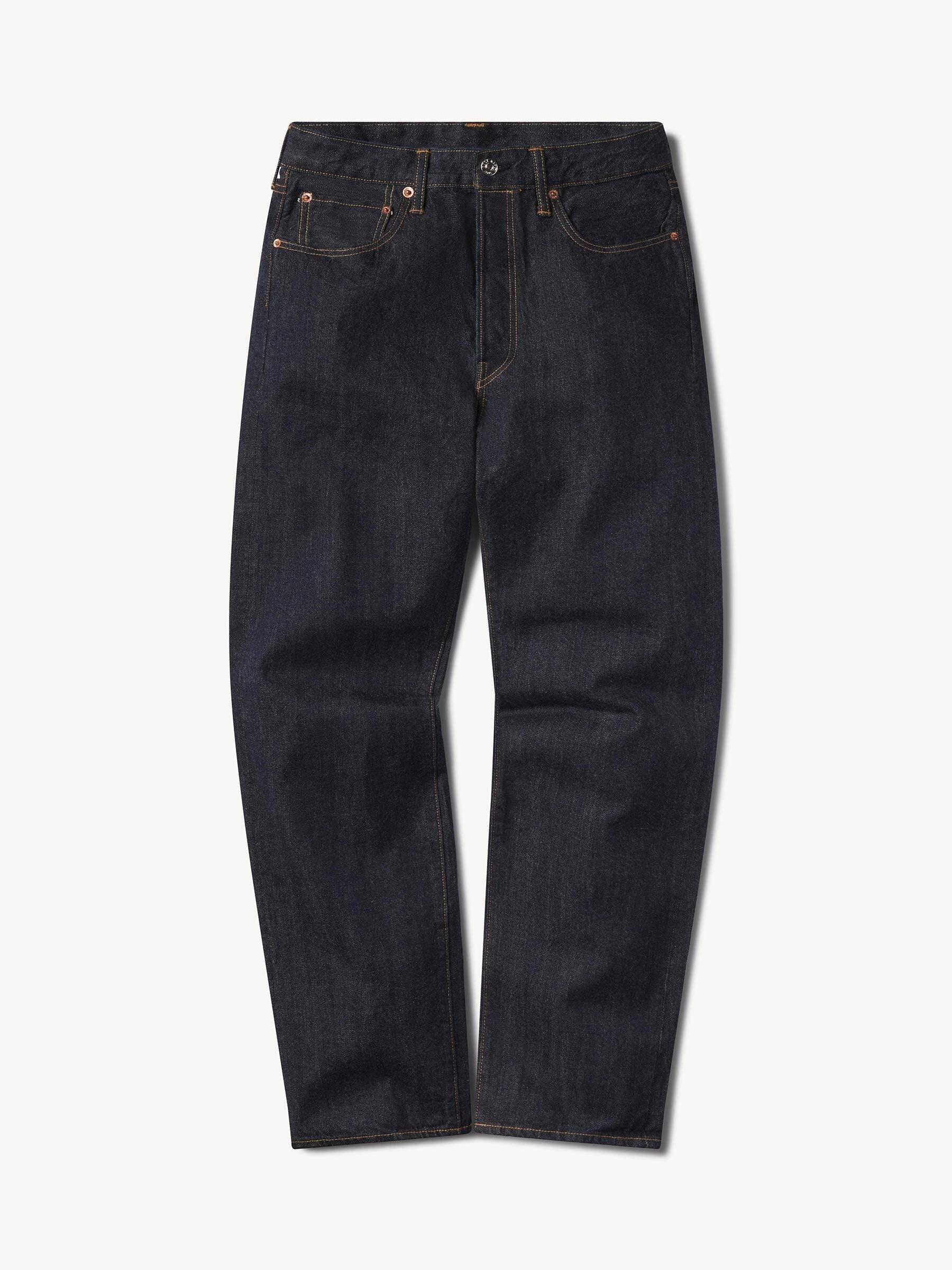 D018 Japanese Loomstate Selvedge Full Saddle Jean Product Image