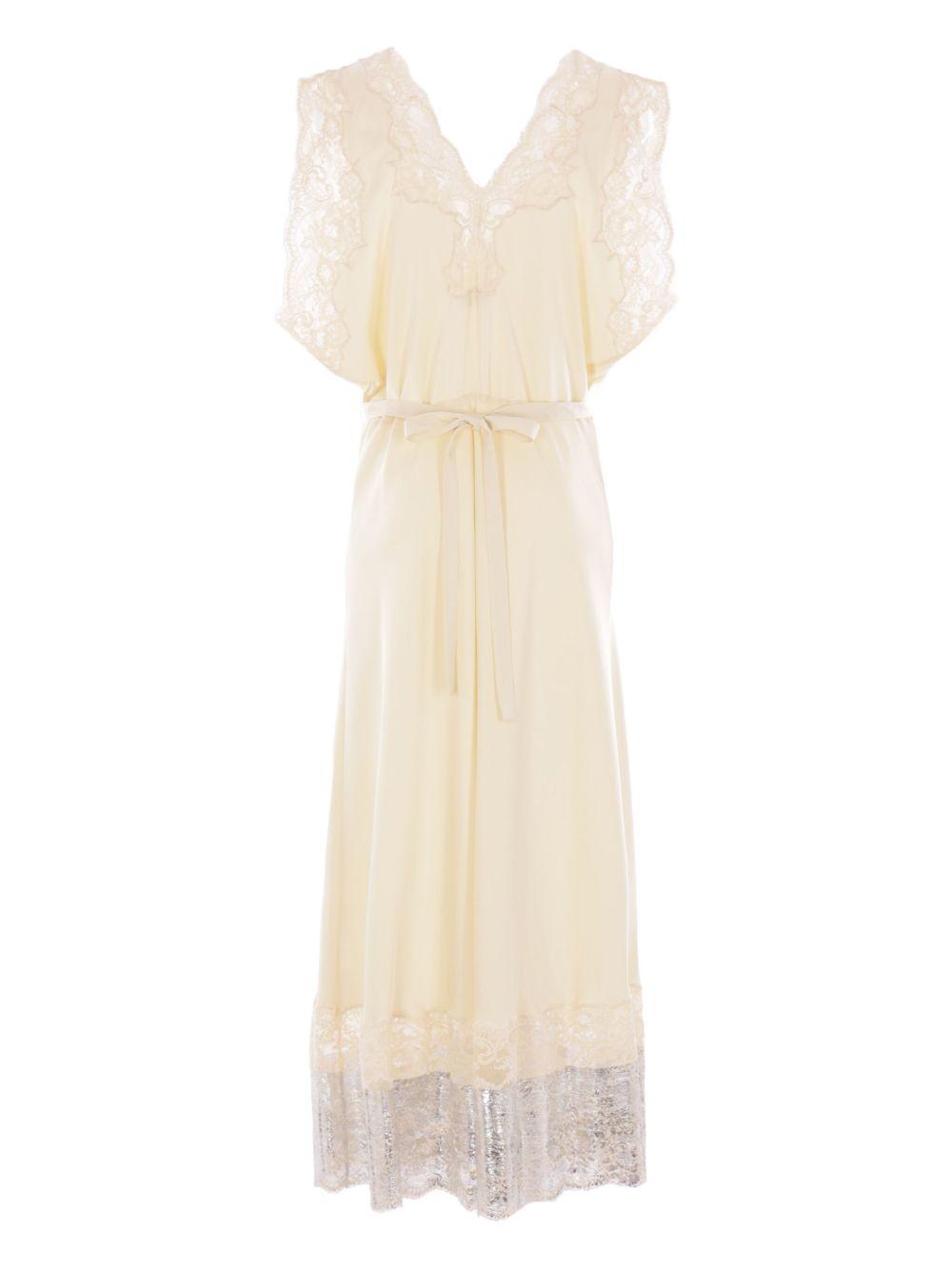 lace-trimmed midi dress Product Image