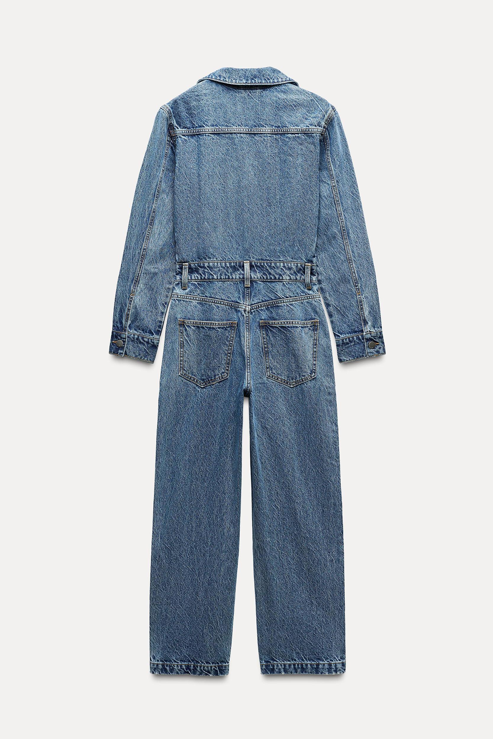 Z1975 LONG DENIM JUMPSUIT Product Image