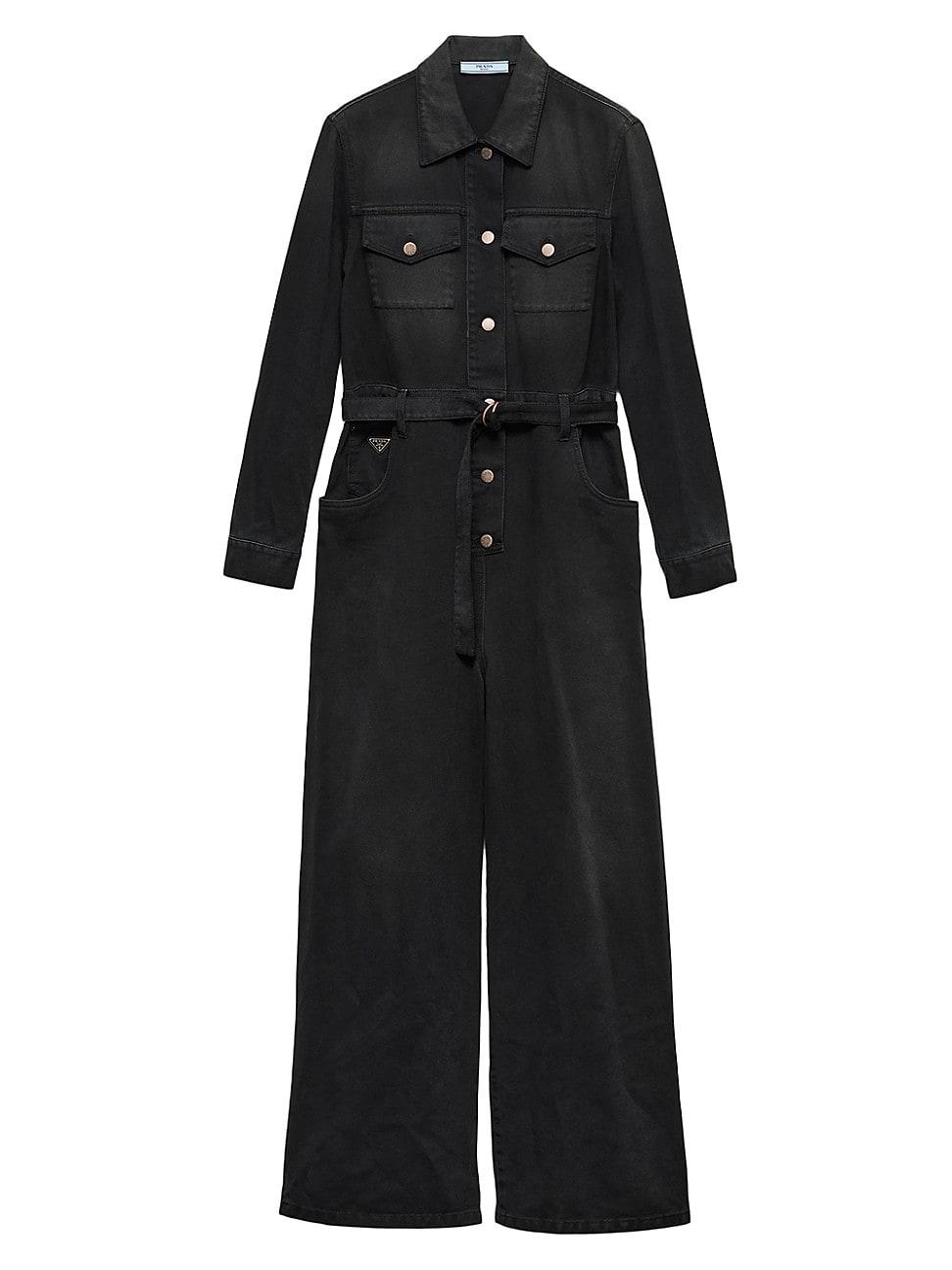 Womens Denim Jumpsuit Product Image