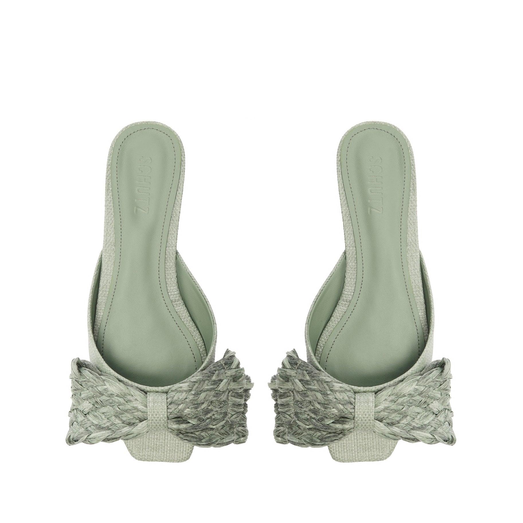 Lienne Straw Flat Sandal Female Product Image