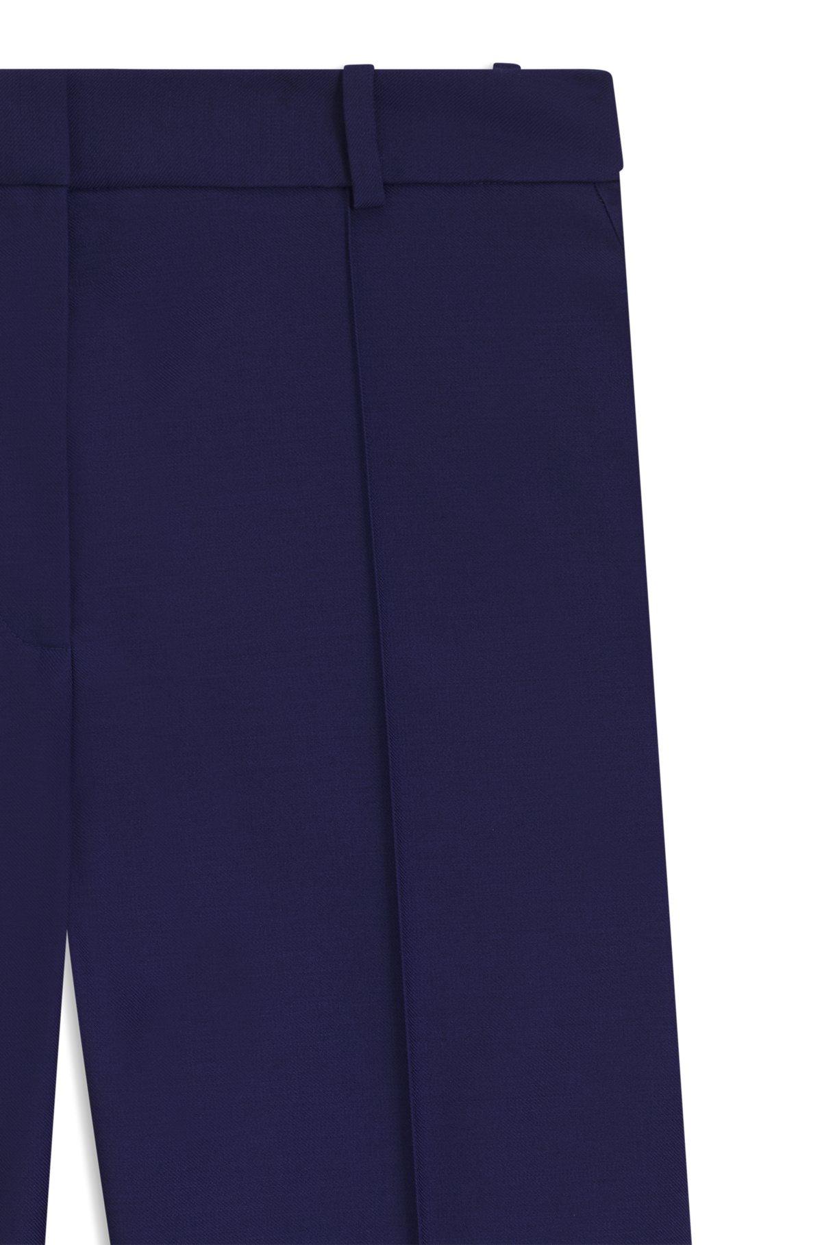 Flared-leg trousers in virgin-wool twill Product Image