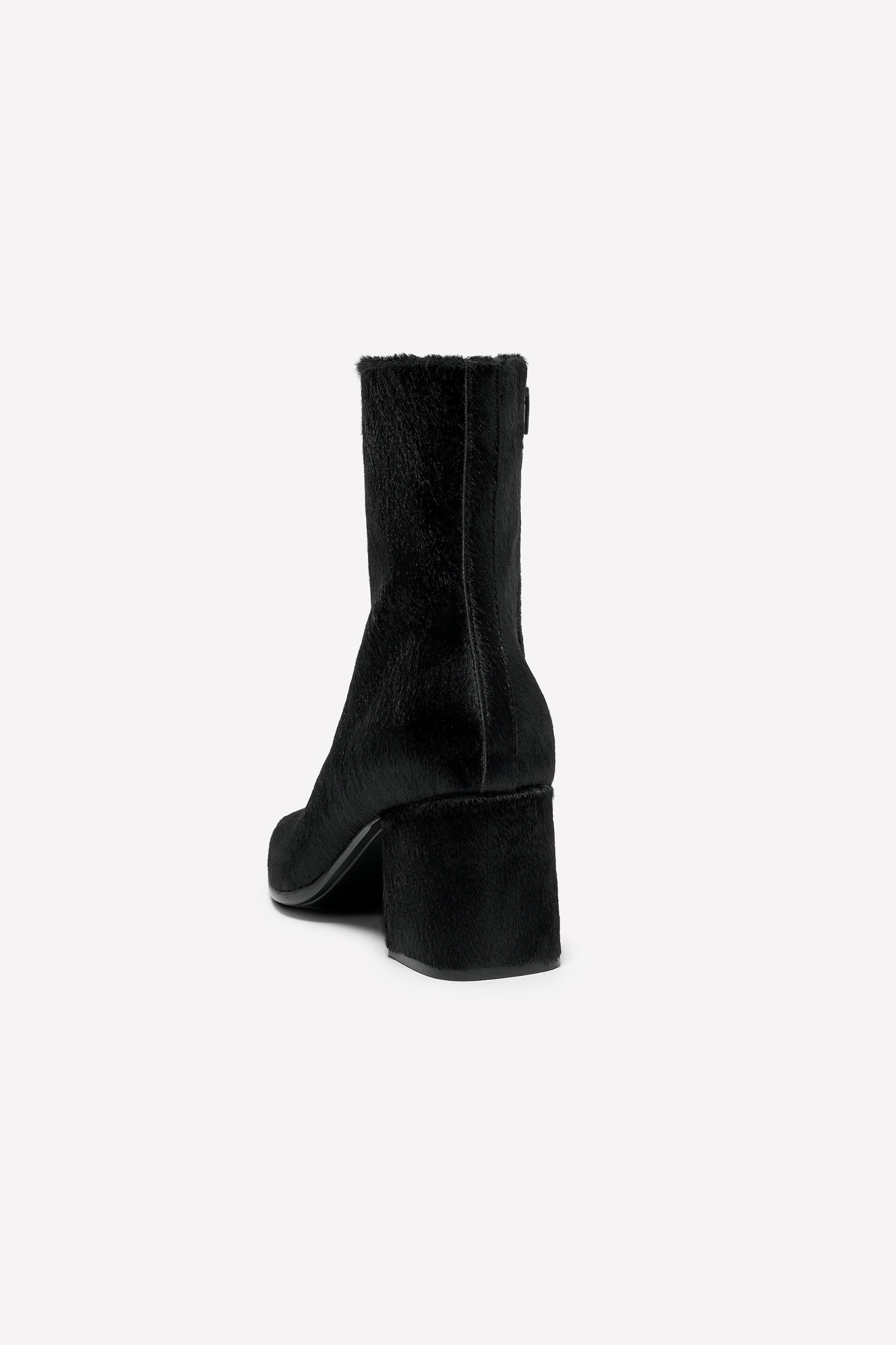 HAIR EFFECT LEATHER HEELED BOOTS LUDOVIC DE SAINT SERNIN x ZARA Product Image