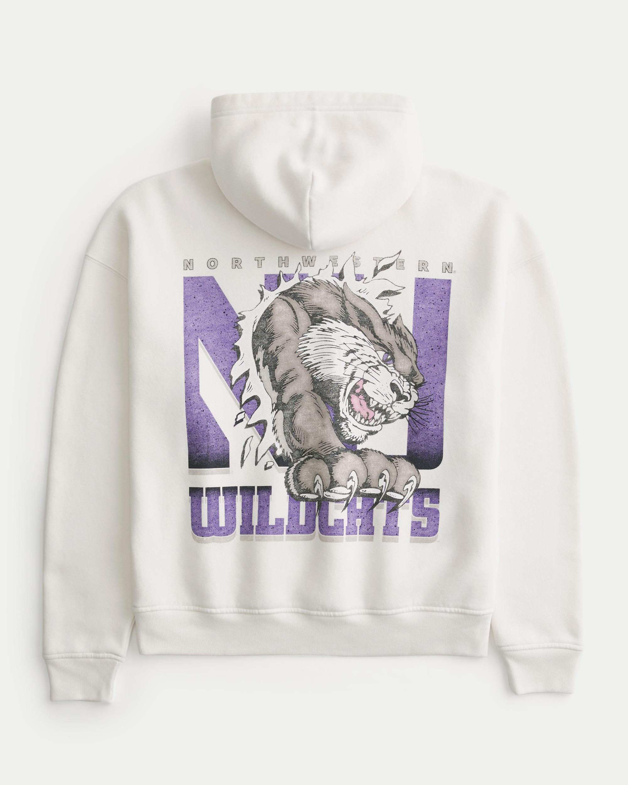Boxy UConn Graphic Hoodie Product Image