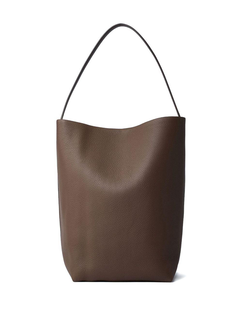 large N/S Park pebble-grain leather tote bag Product Image
