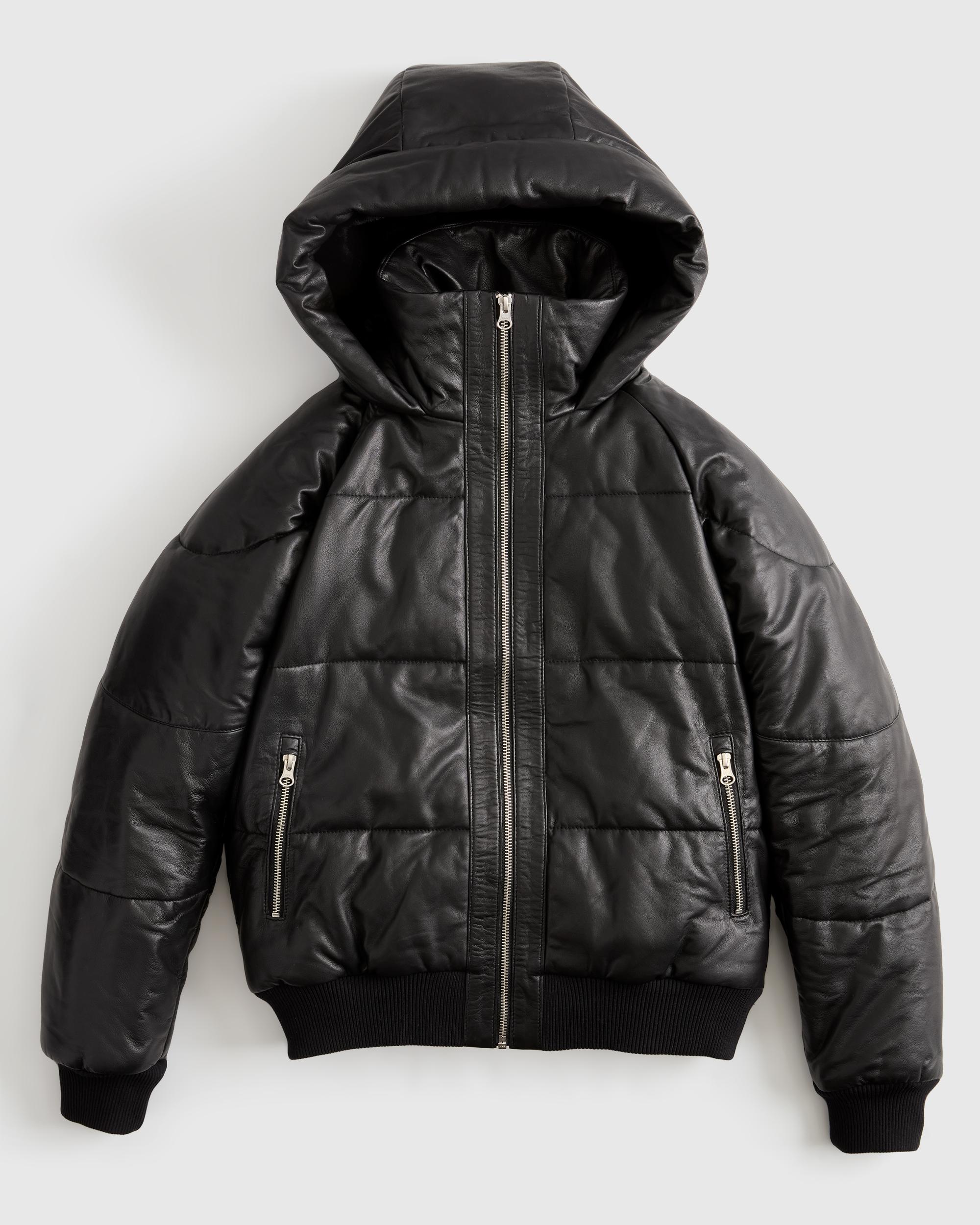Quince | Women's Puffer Jacket Leather Product Image