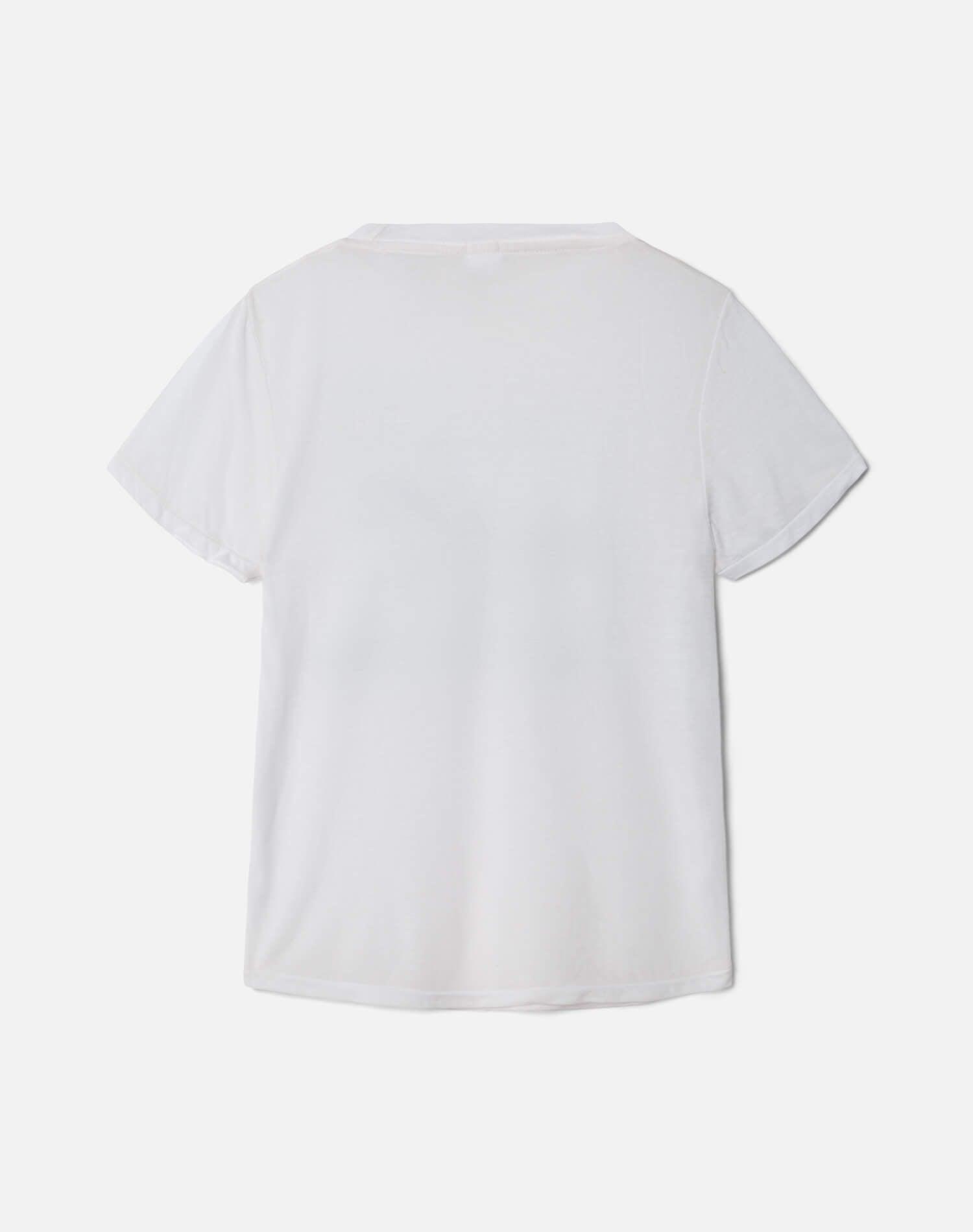Classic Burnout "Cowgirl" Tee - Optic White Product Image