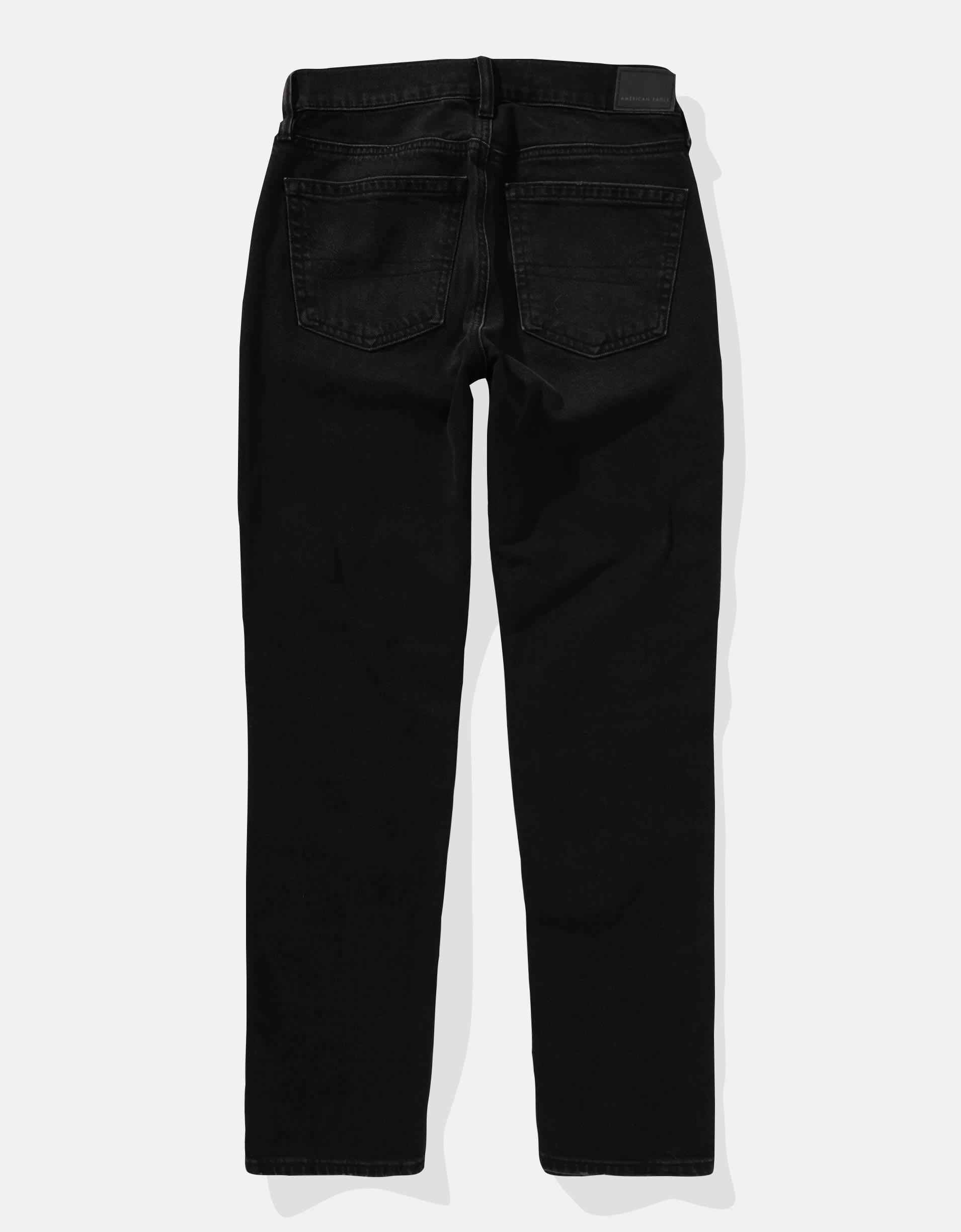 AE Stretch Super High-Waisted Ankle Straight Jean Product Image