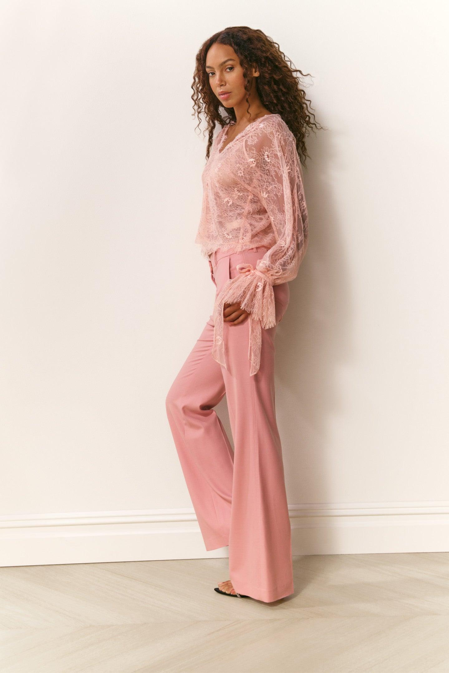 Amberelle Wool-Blend Trousers Product Image