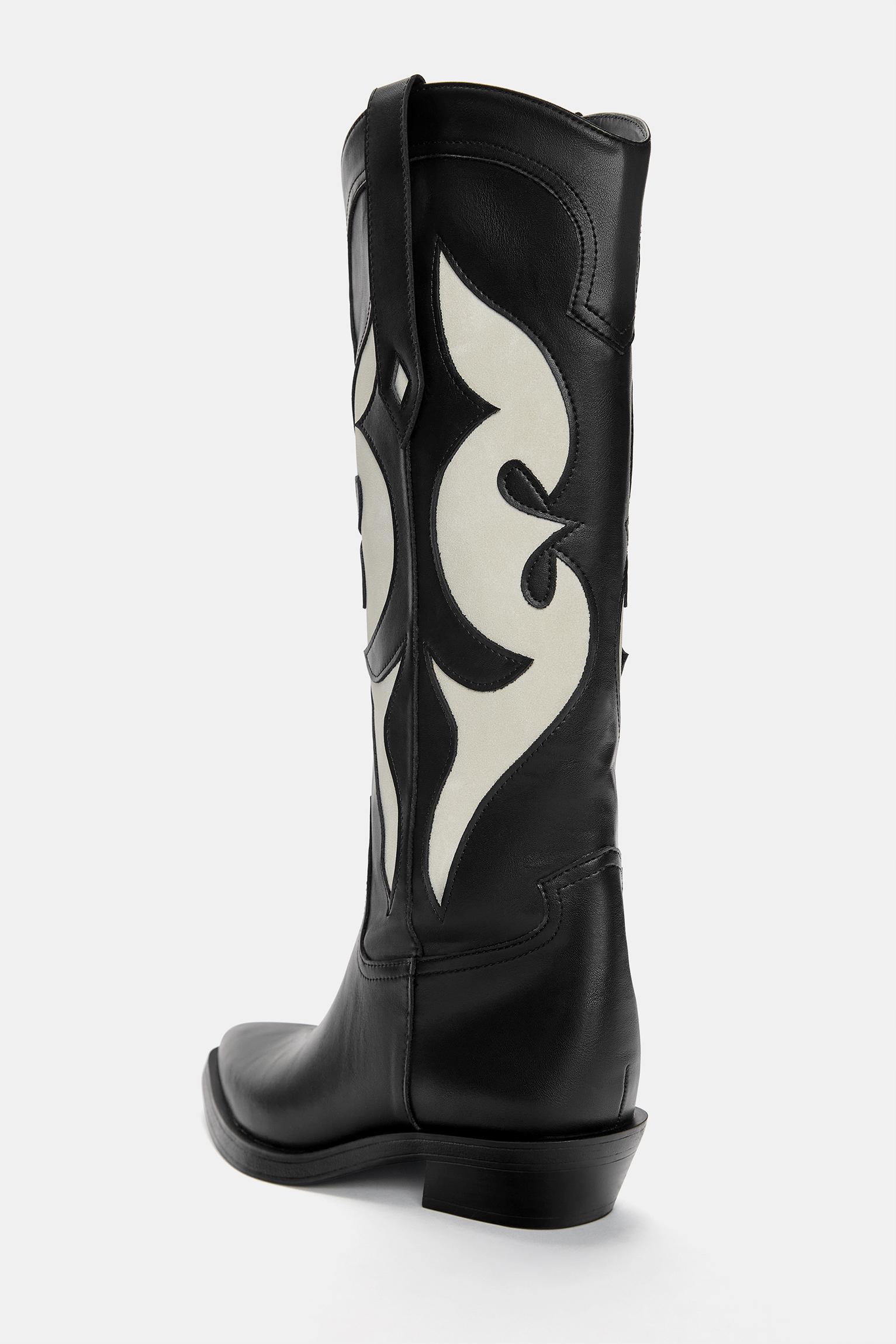 Contrast cowboy boots Product Image