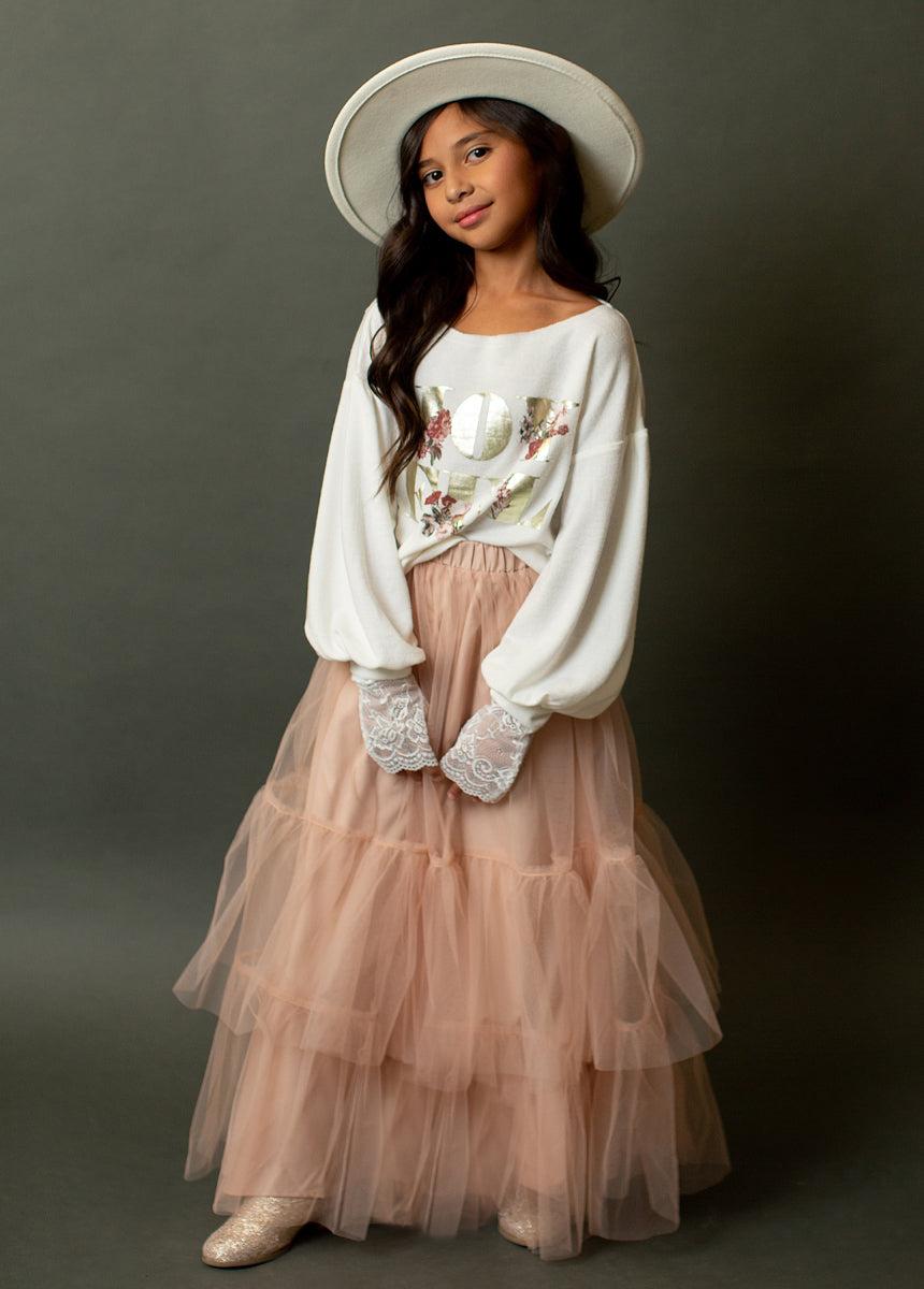 Juana Sweatshirt in Ivory Girls Product Image