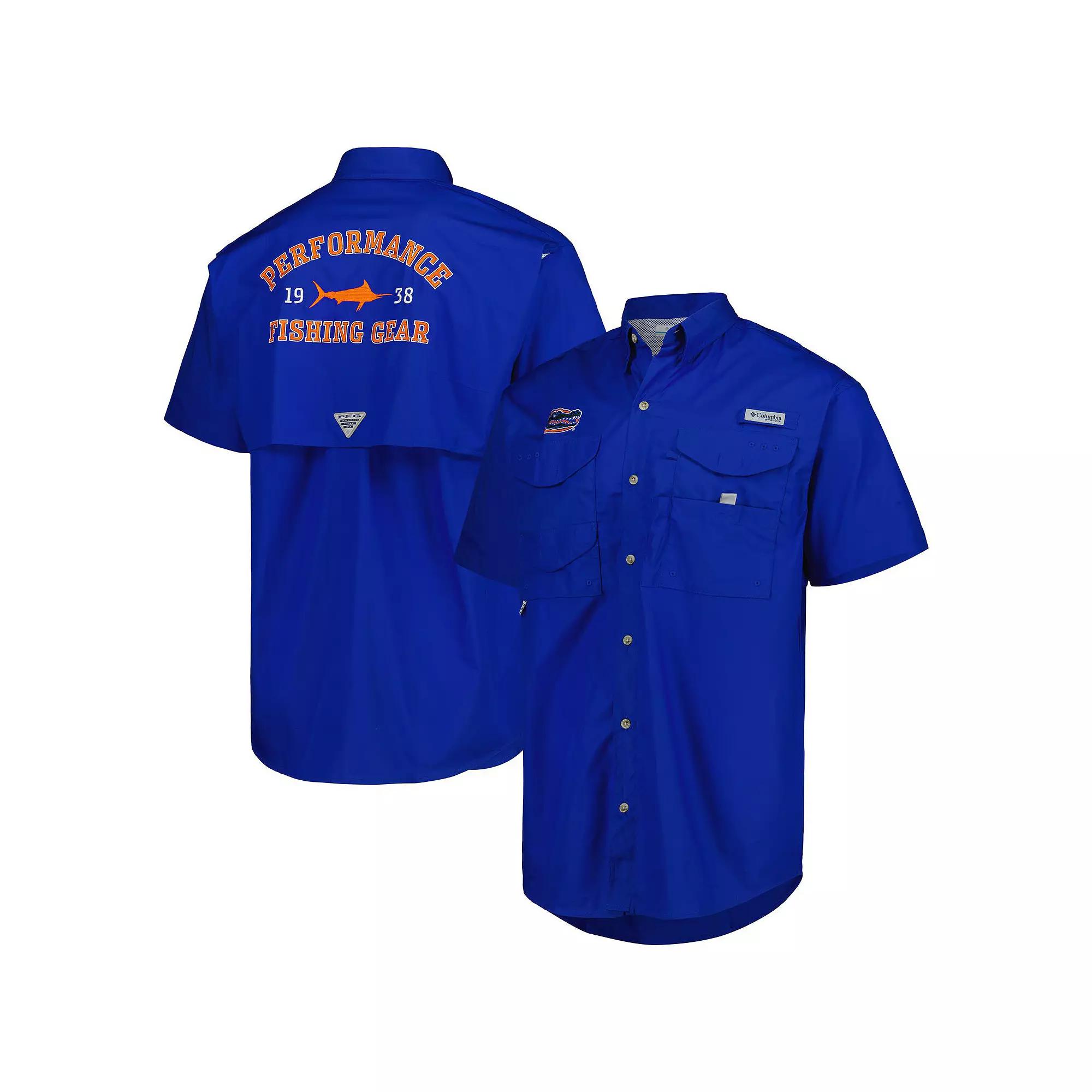 Men's Columbia Royal Florida Gators Bonehead Button-Up Shirt, Size: Large, Blue Product Image