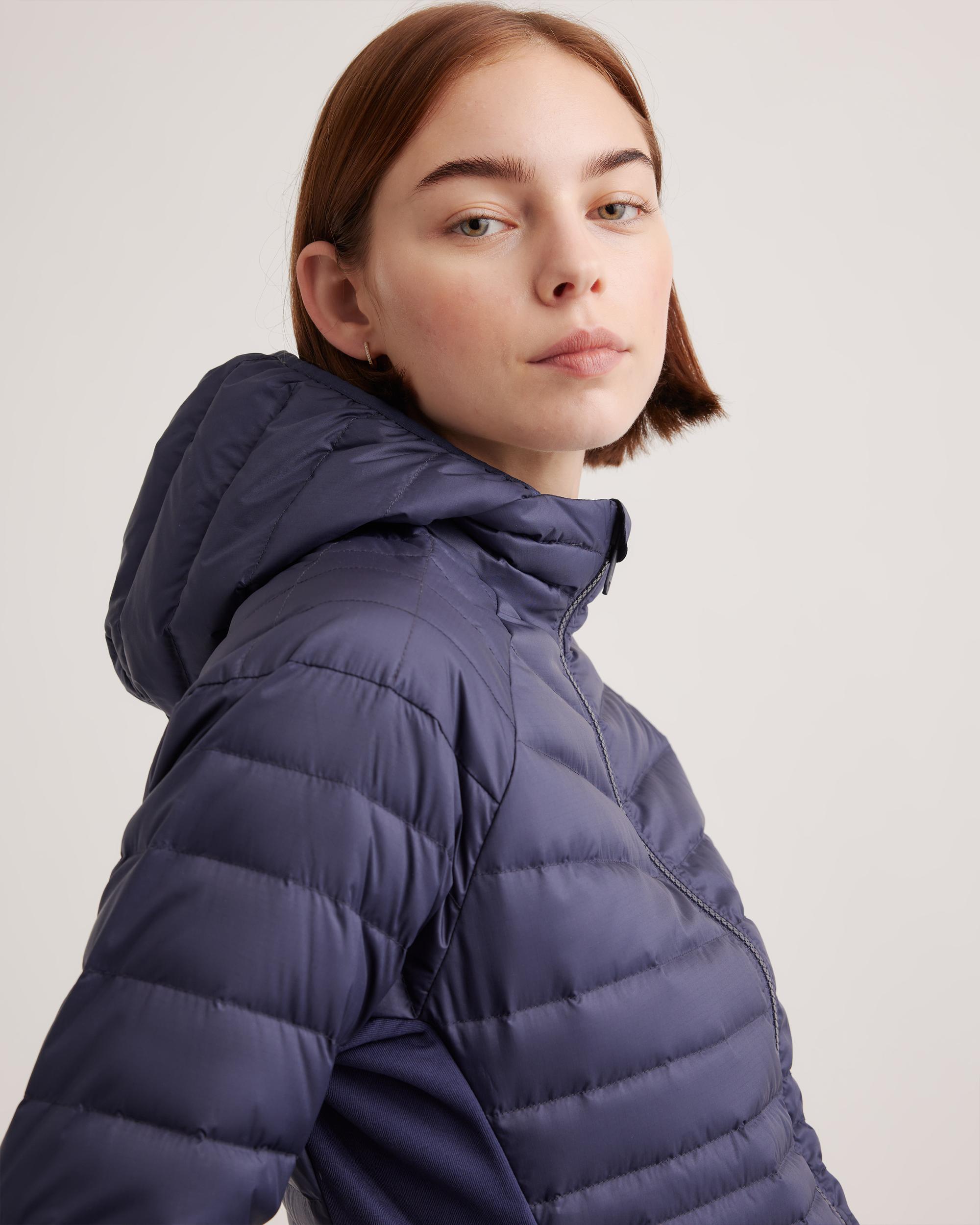 Quince | Women's Lightweight Down Packable Long Puffer Jacket Recycled Polyester Product Image