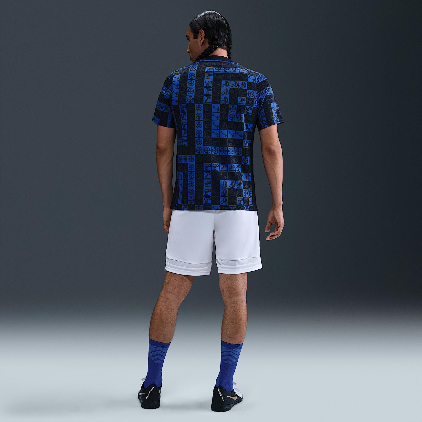 Pumas UNAM Academy Pro Nike Mens Dri-FIT Soccer Pre-Match Short-Sleeve Top | HJ7153-452 Product Image