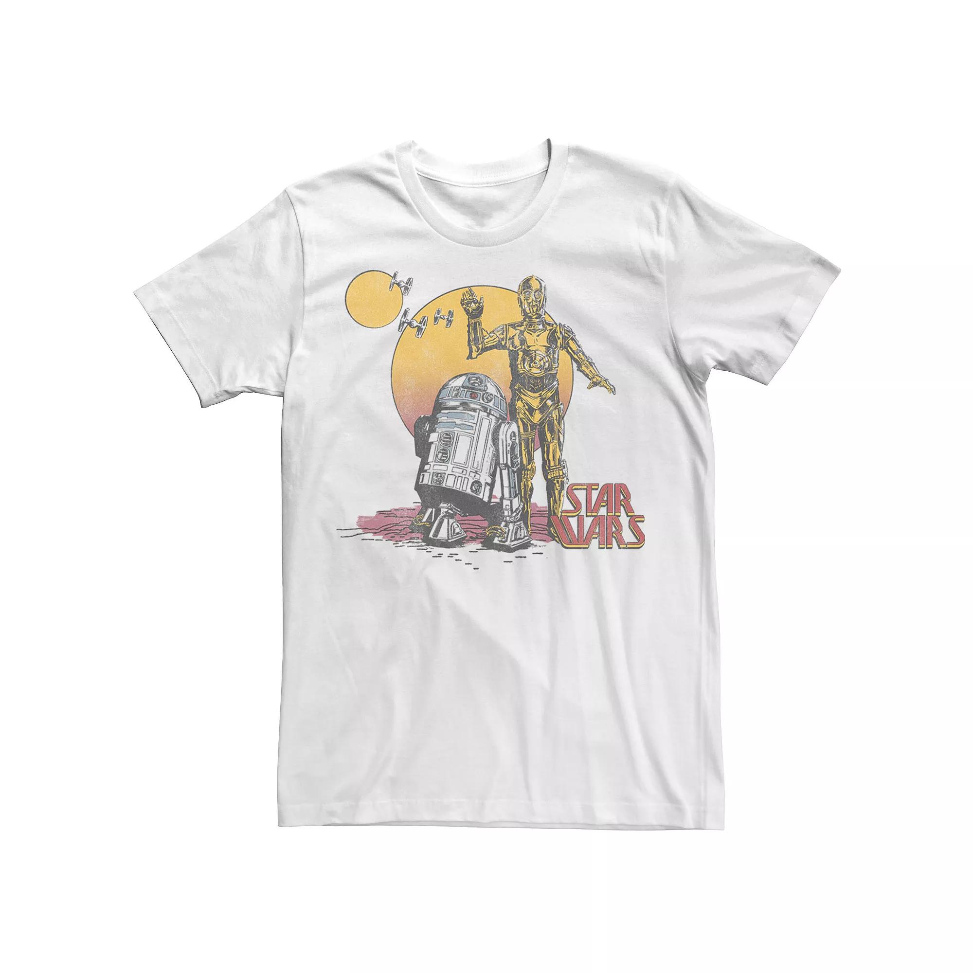 Men's Star Wars R2-D2 and C-3PO Portrait Graphic Tee,  Product Image