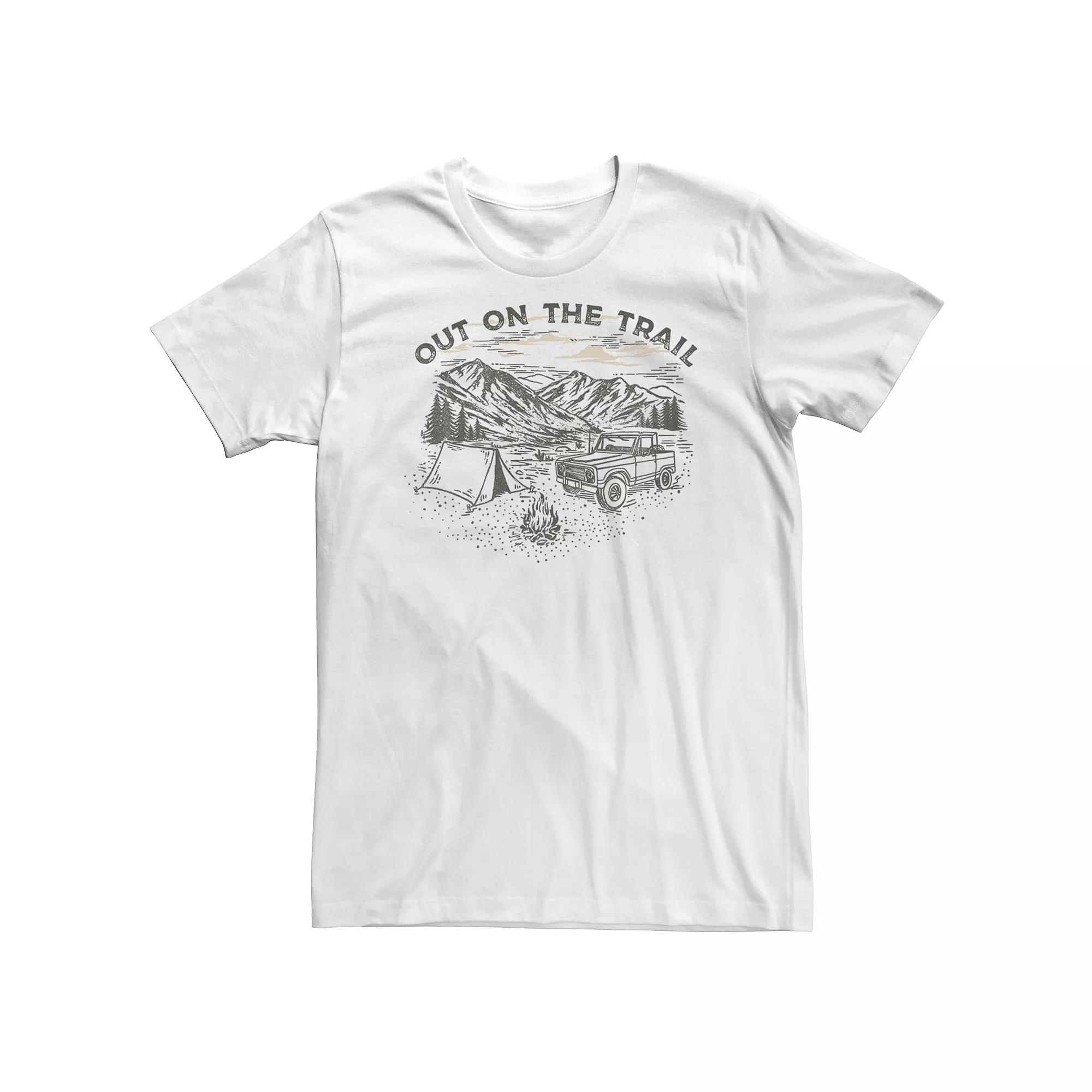 Big & Tall "Out On The Trail" Mountain Range Portrait Tee, Men's,  Product Image