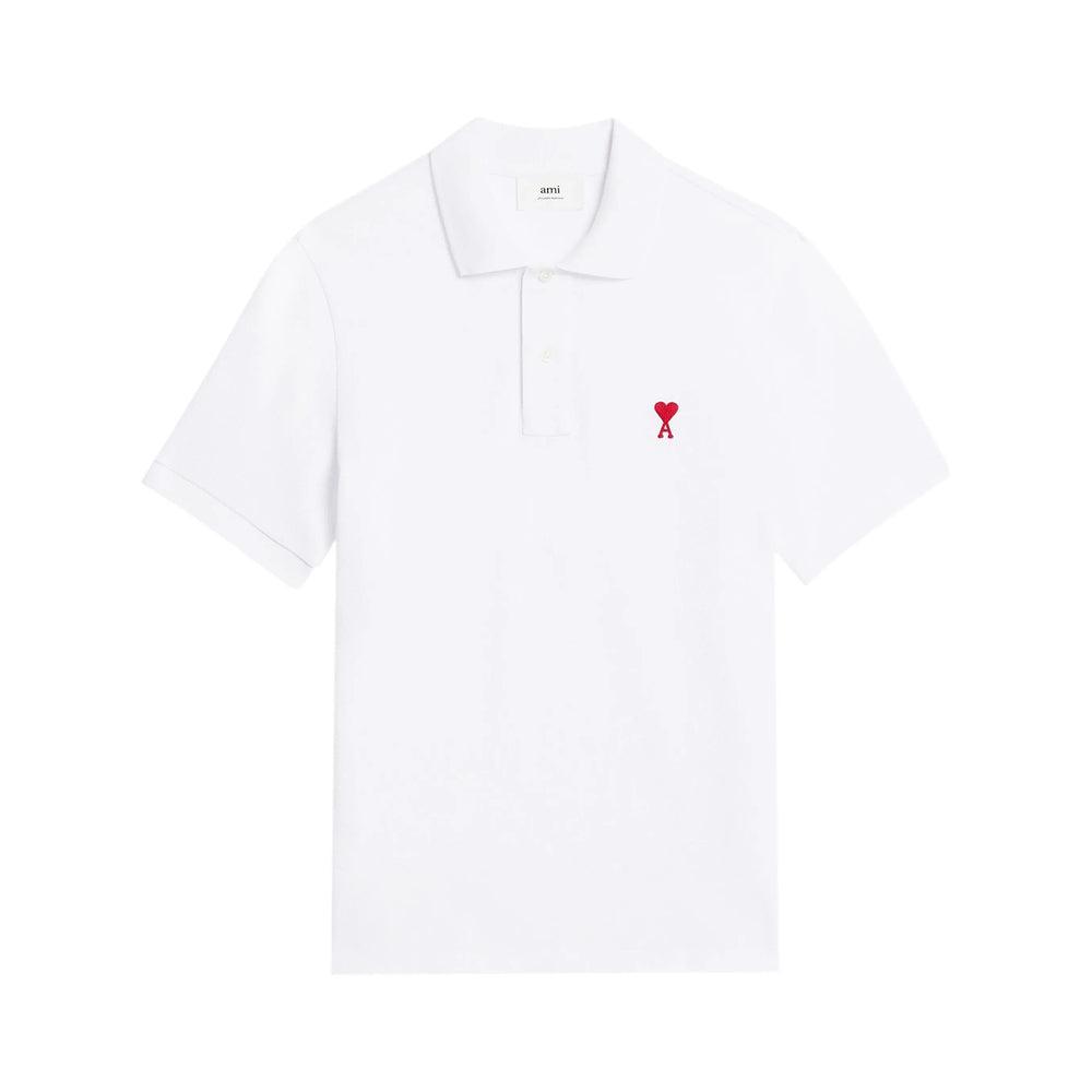 White Cotton Ami de Coeur Polo Product Image