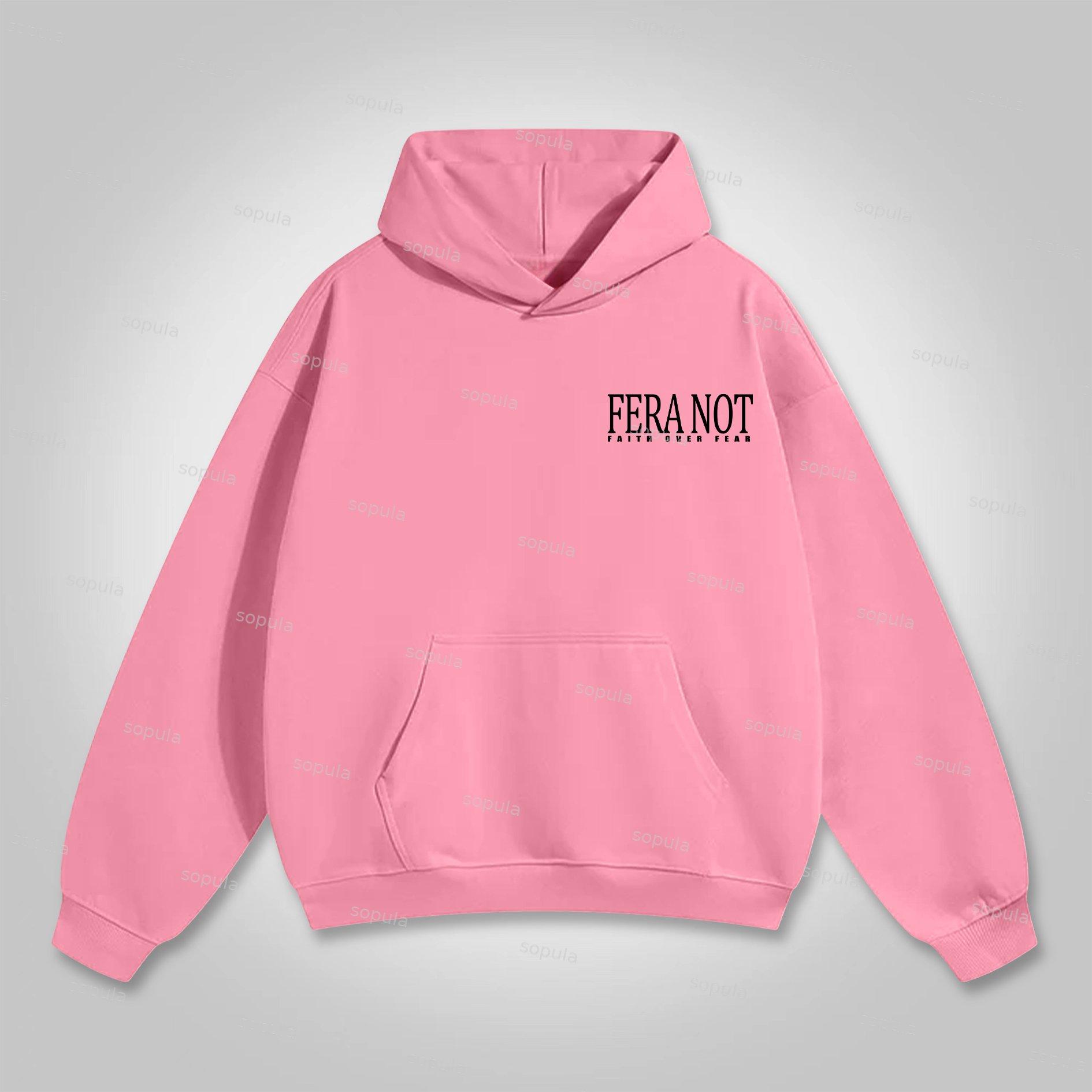 Sopula Fear Not Faith God's Gym Graphic Print Hoodie Product Image