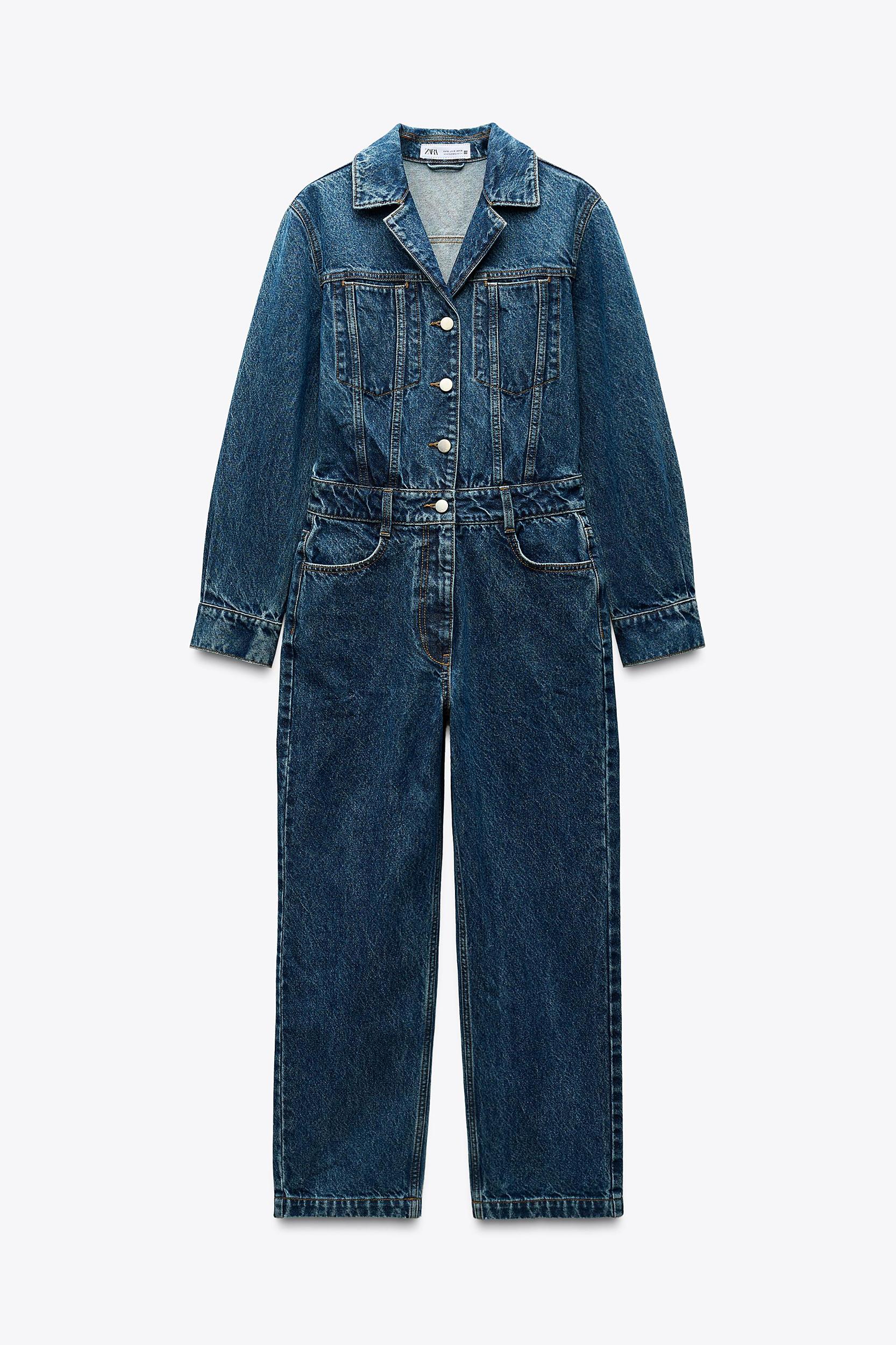 Z1975 LONG DENIM JUMPSUIT Product Image