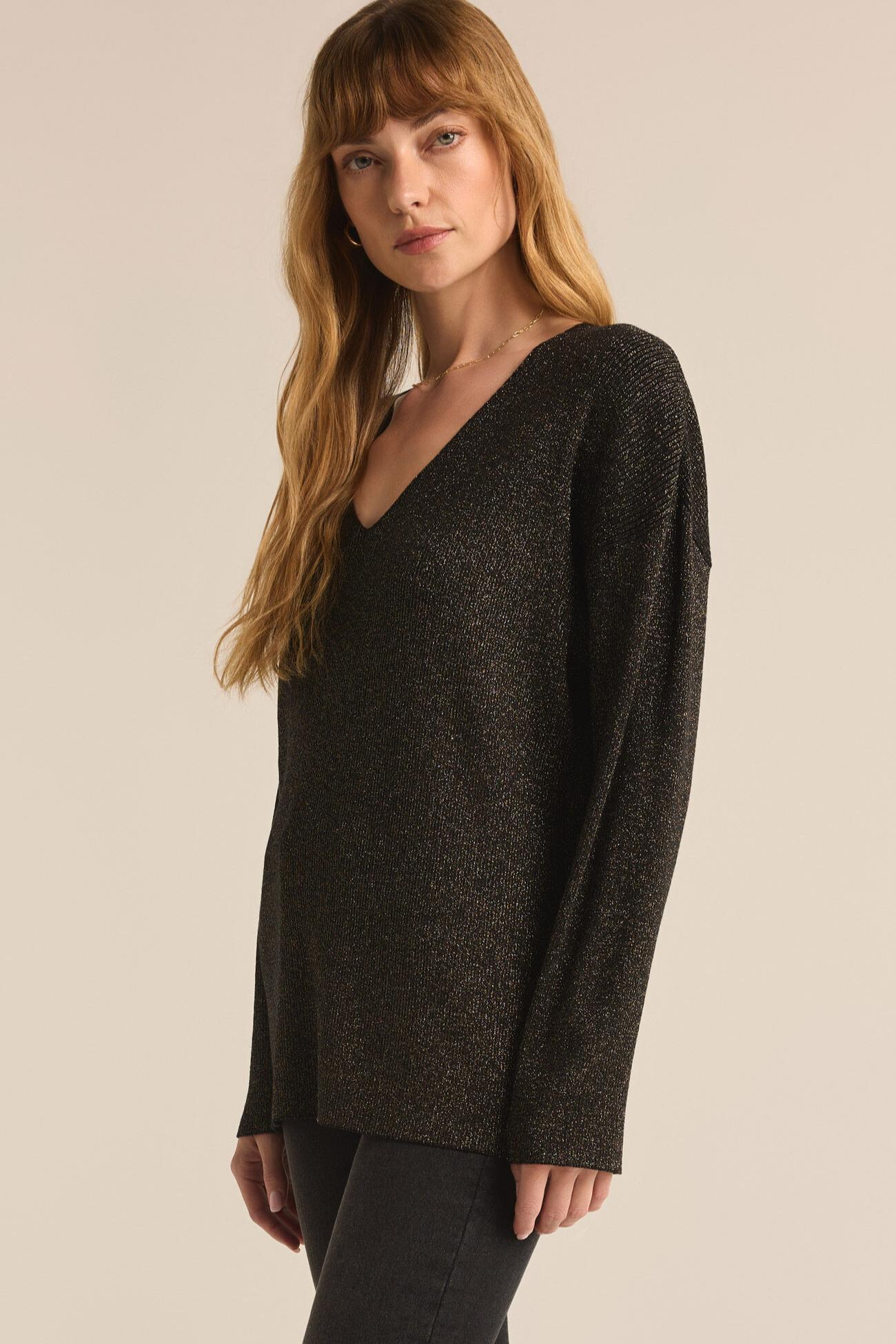 Goldie Vee Neck Sweater Product Image