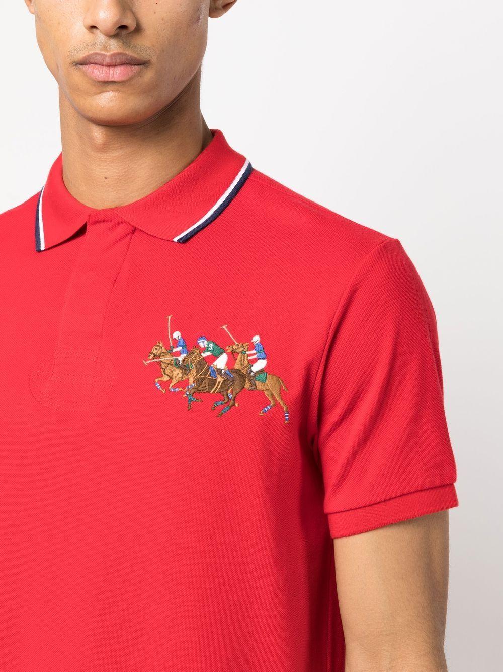 Triple-Pony cotton polo shirt Product Image