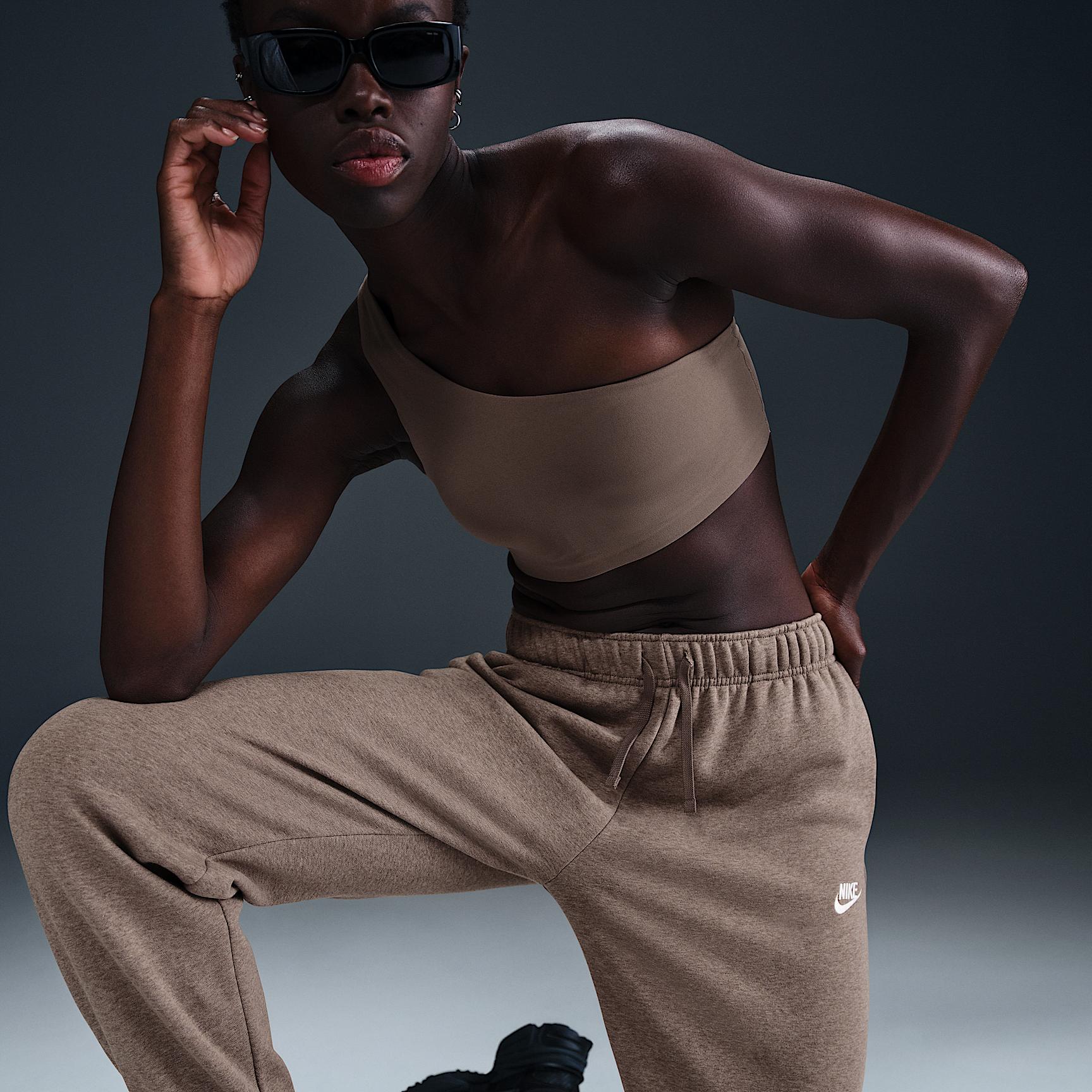 Womens Nike Sportswear Club Fleece Mid-Rise Oversized Sweatpants | DQ5800-214 Product Image