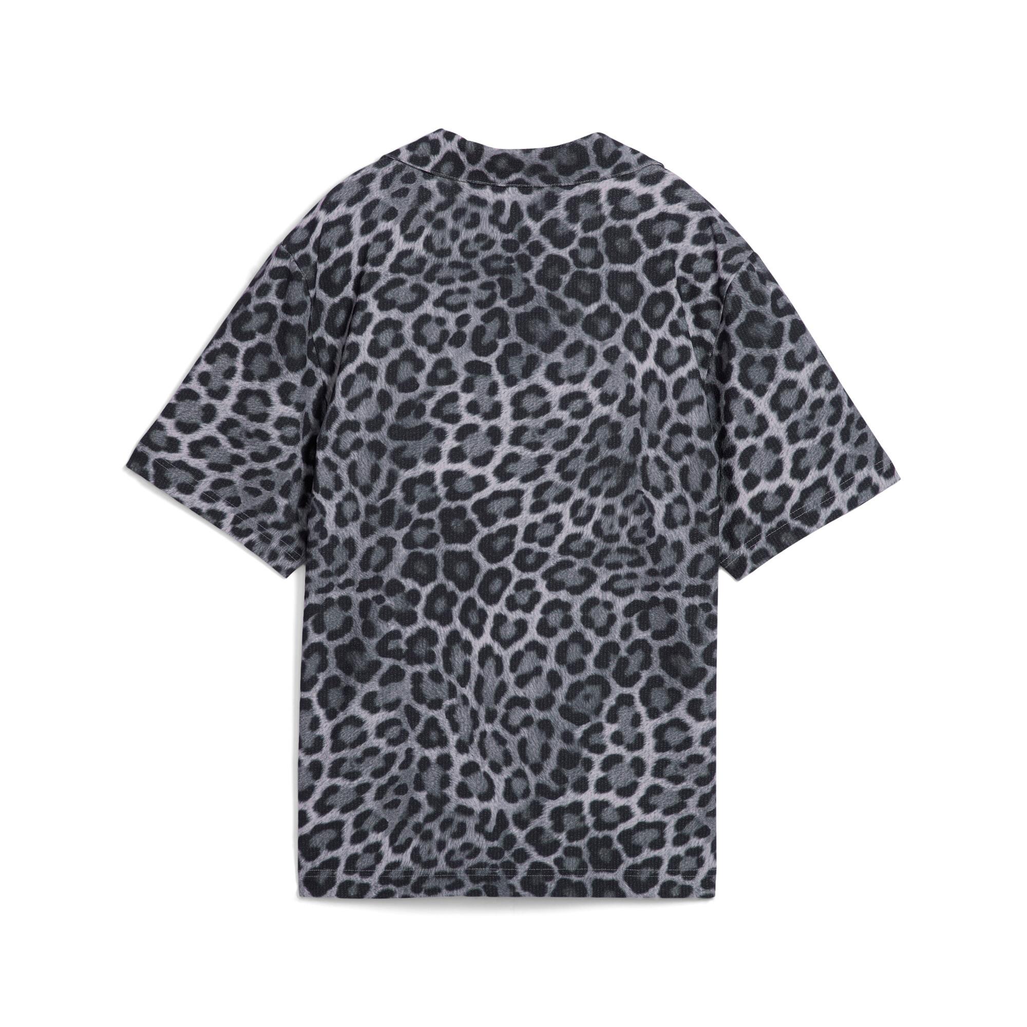 LEO LUXE Women's Relaxed All-Over Print Woven Shirt Product Image