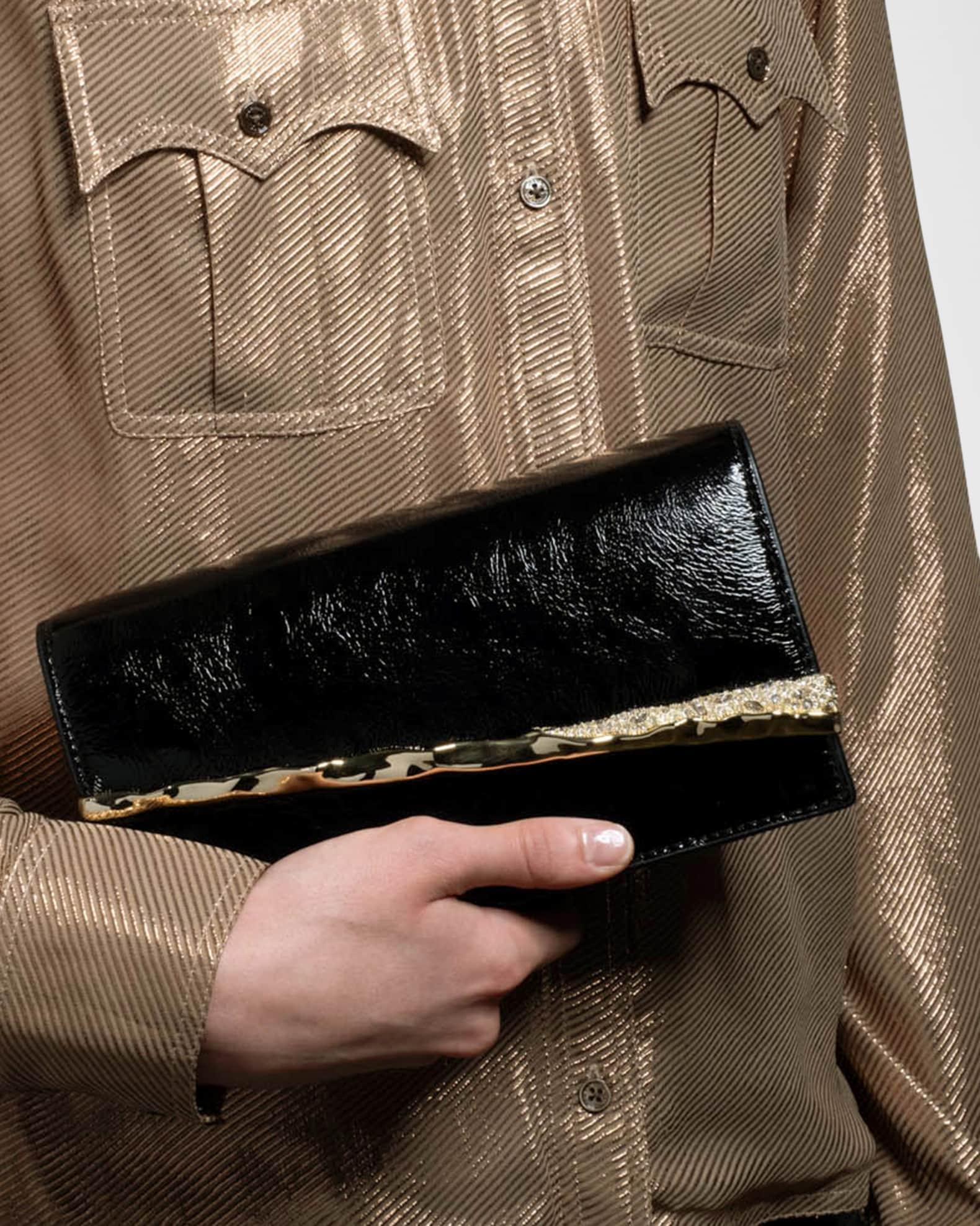 Angular Convertible Patent Crossbody Bag Product Image