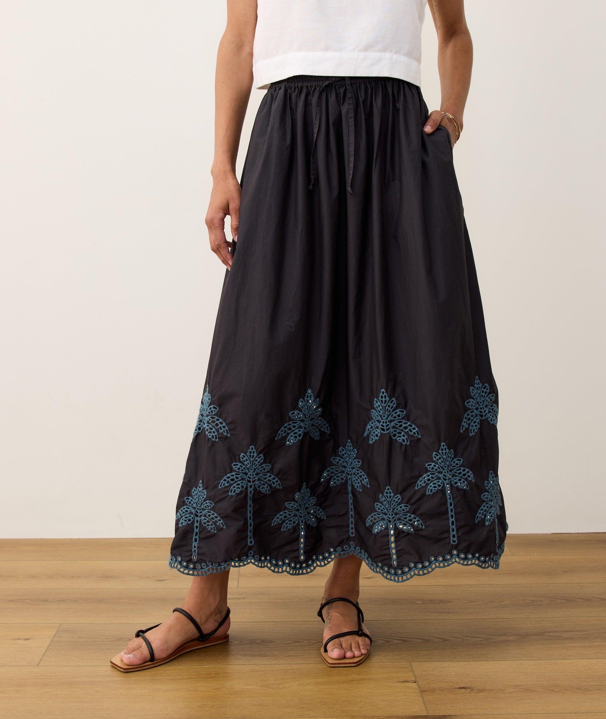 Ryland Eyelet Drawstring Skirt Product Image
