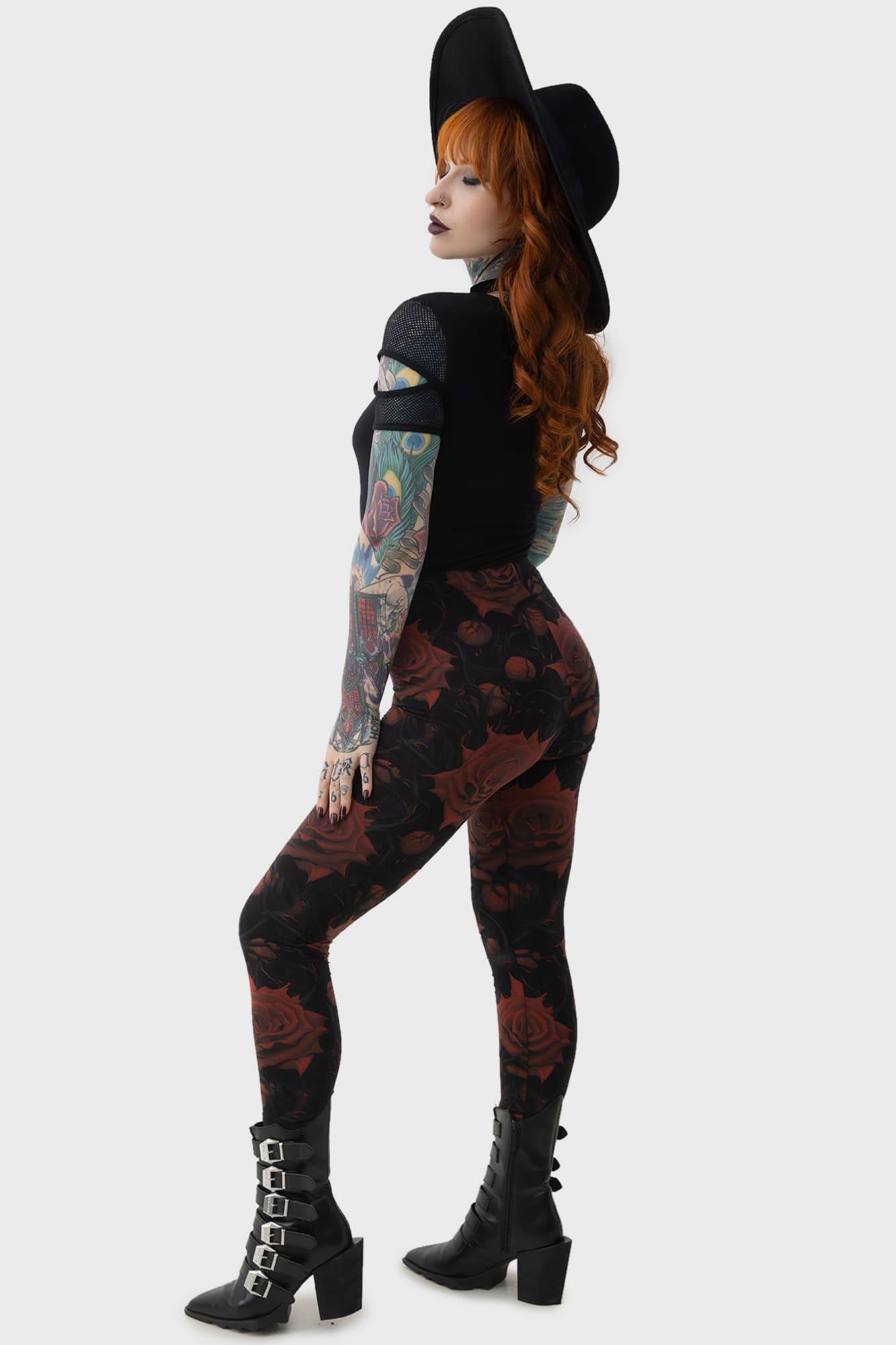 Blood Rose Leggings Female Product Image