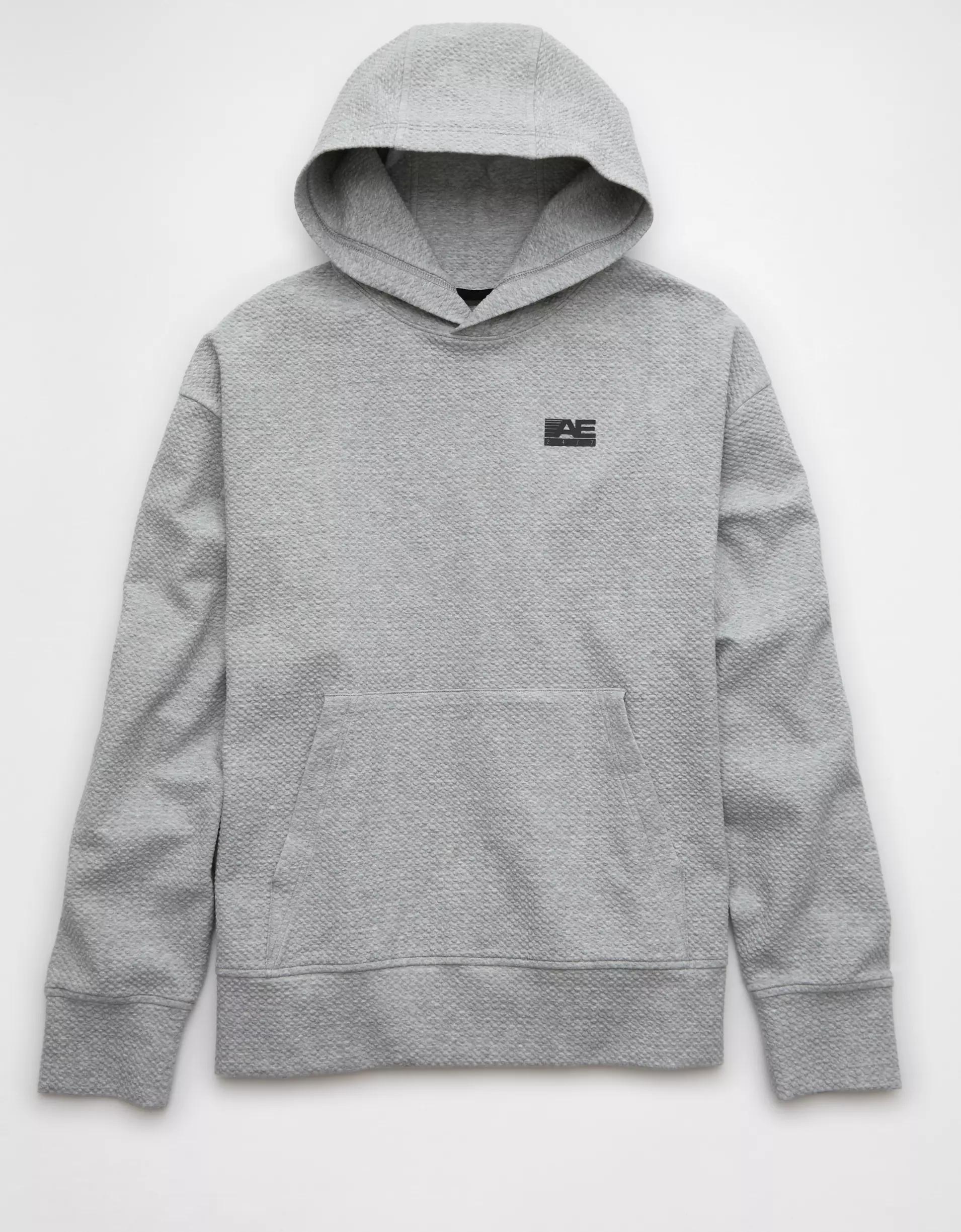 AE 24/7 Textured Fleece Hoodie Product Image