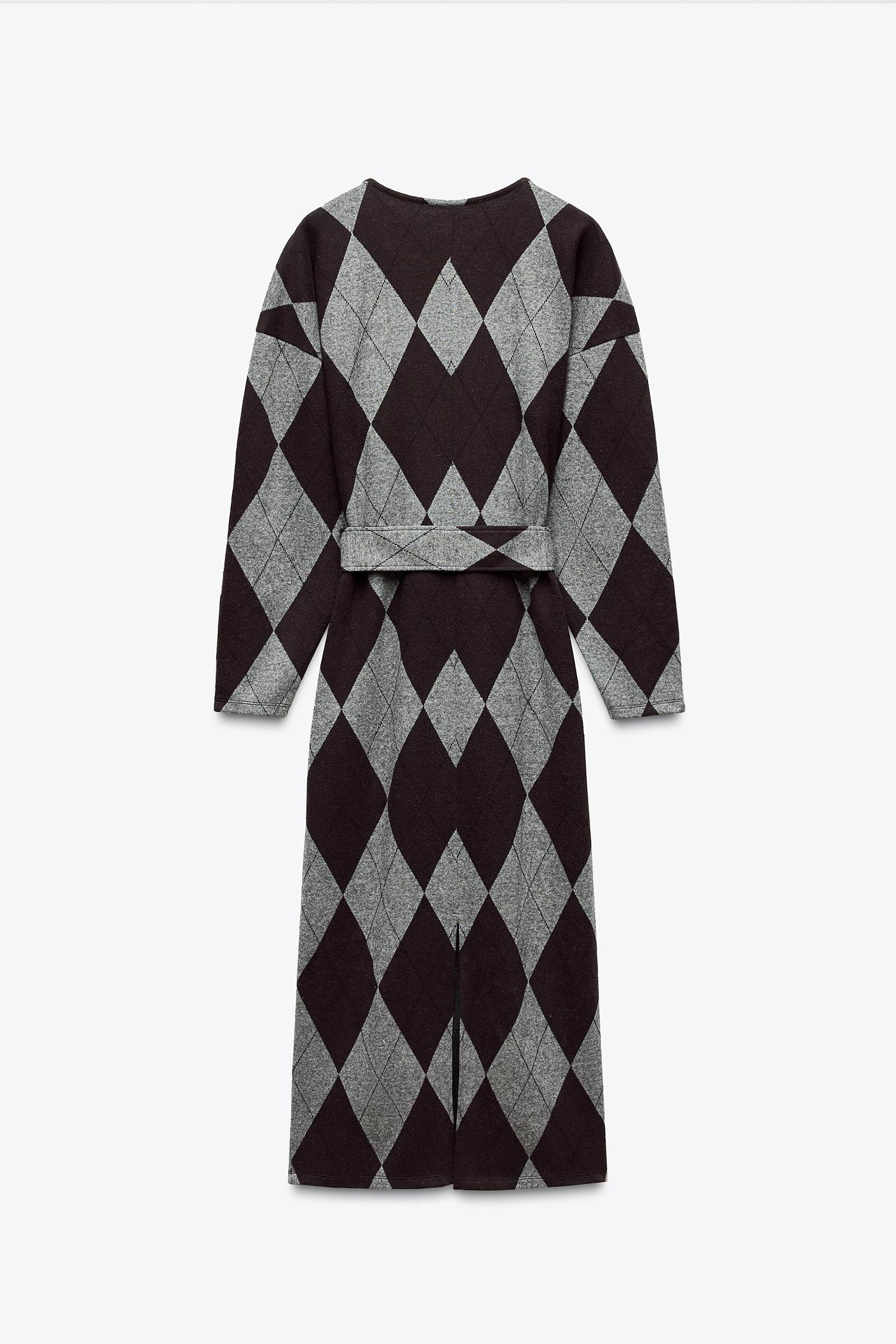 BELTED MIDI DRESS Product Image