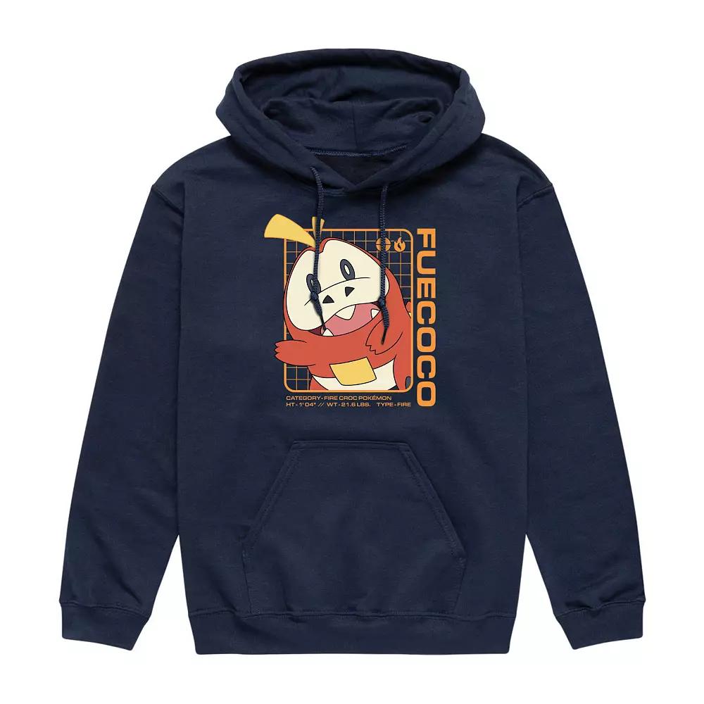 Men's Pokemon Fuecoco Stats Graphic Hoodie,  Product Image
