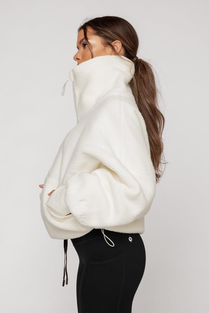 Big Hug Fleece Half Zip Sweater - Ice Cream Product Image